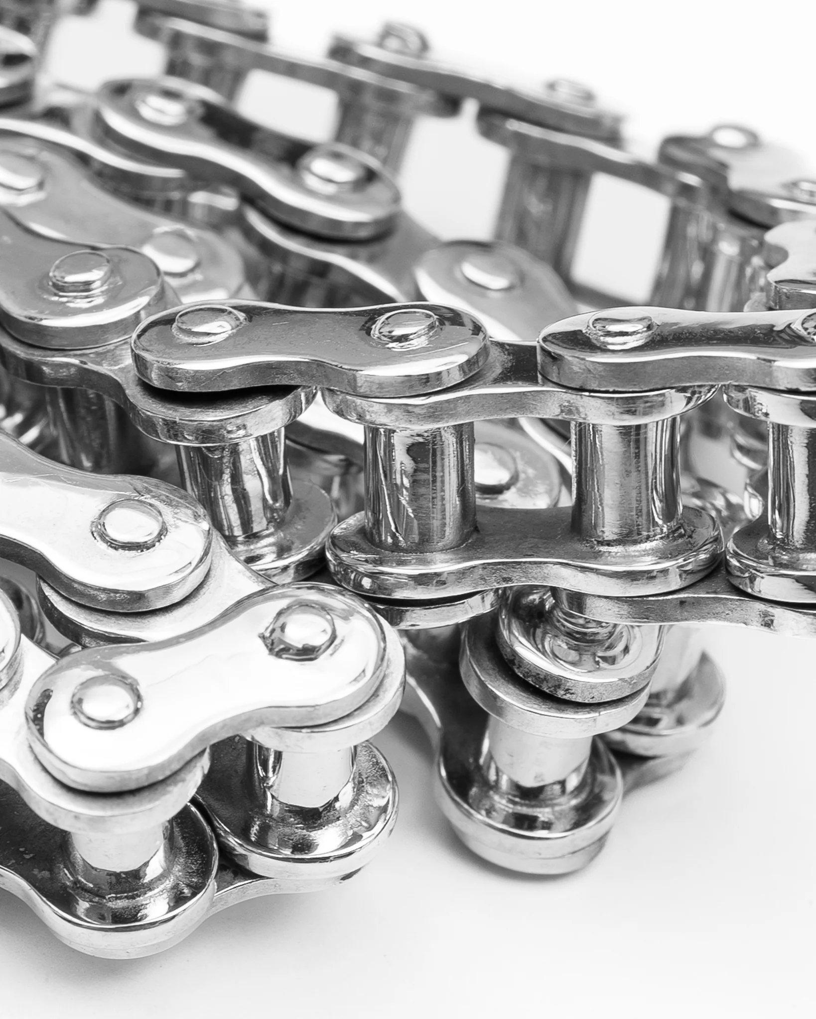 "Motorcycle Chain" Wallet Chain - Sterling Silver