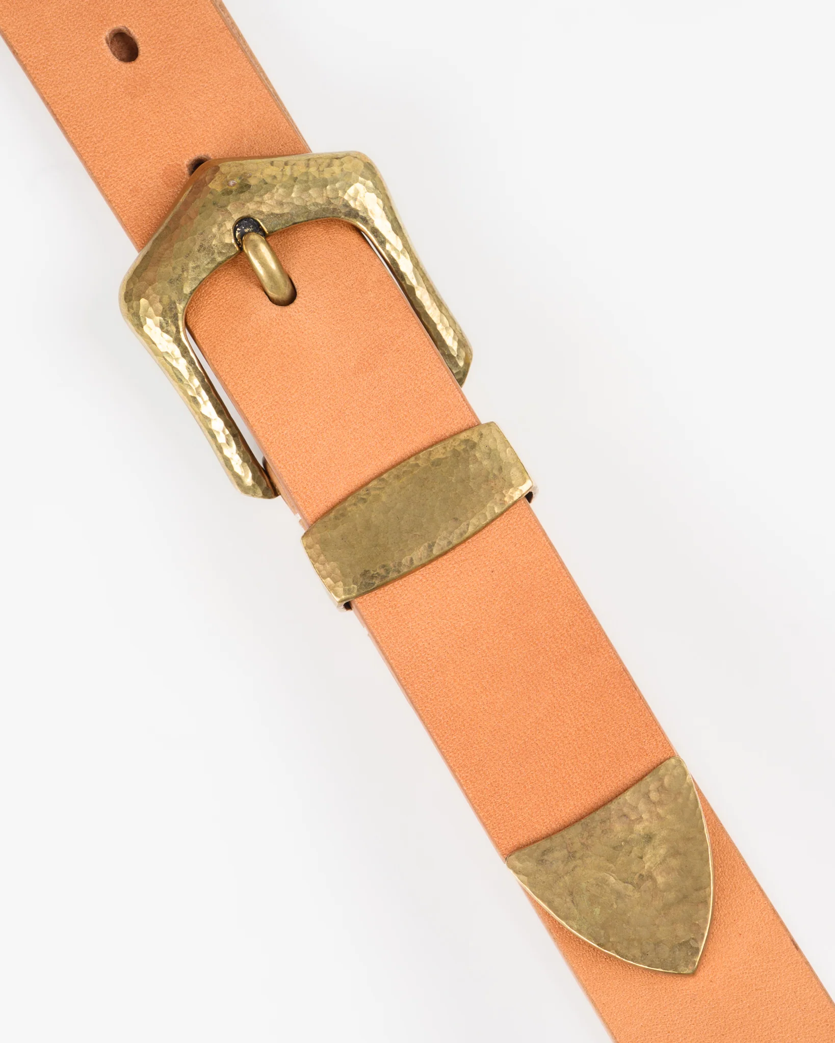 OGL Hand-Hammered Ranger Belt - Natural