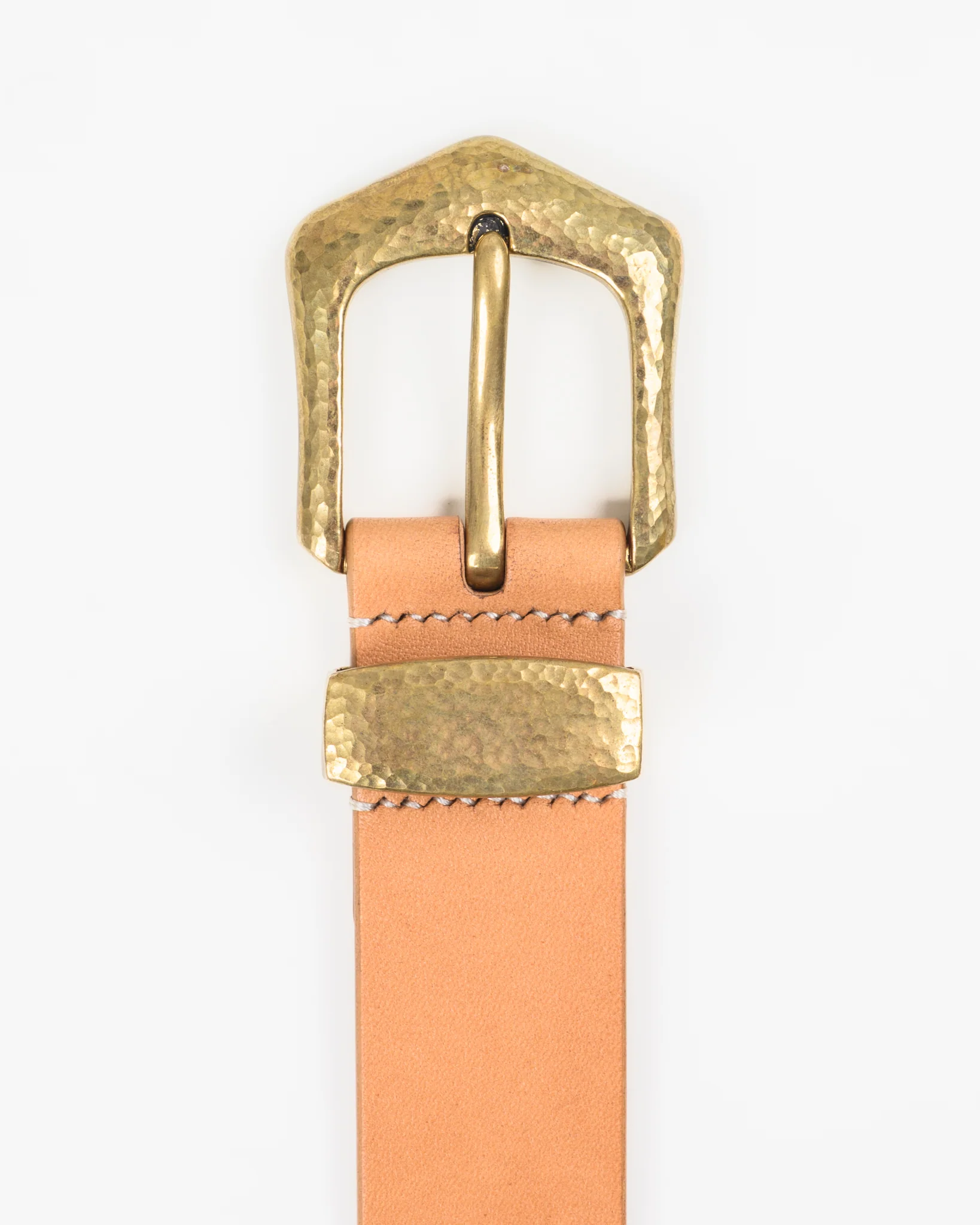 OGL Hand-Hammered Ranger Belt - Natural
