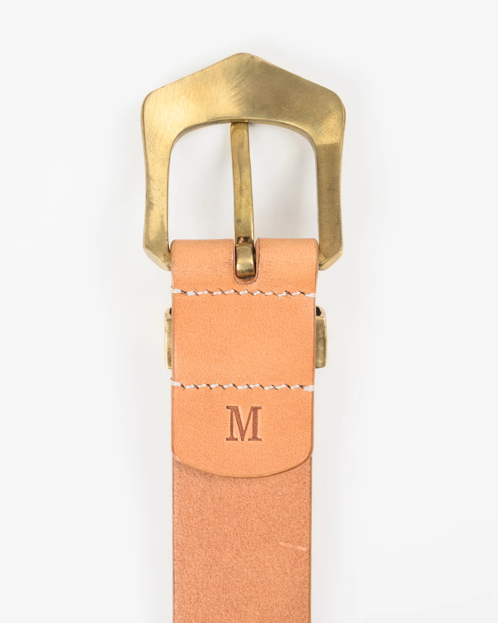 OGL Hand-Hammered Ranger Belt - Natural