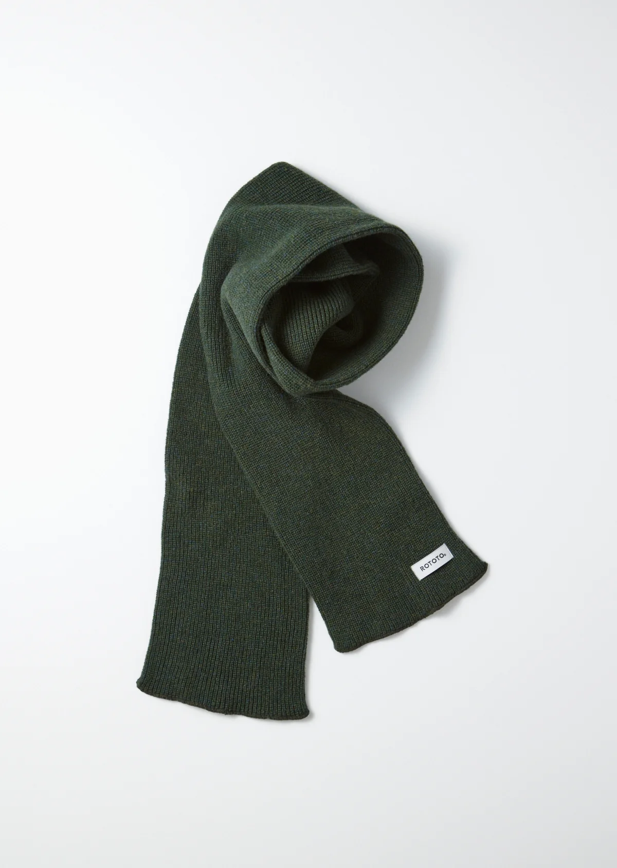 1103-rototo-merino-lambswool-scarf-dark-green-1.webp ROTOTO - Merino Lambswool Scarf - Dark Green