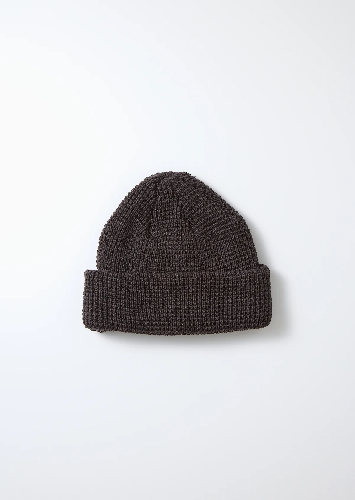 1133-rototo-cotton-waffle-knit-watch-cap-charcoal-1.webp ROTOTO - Cotton Waffle Knit Watch Cap - Charcoal