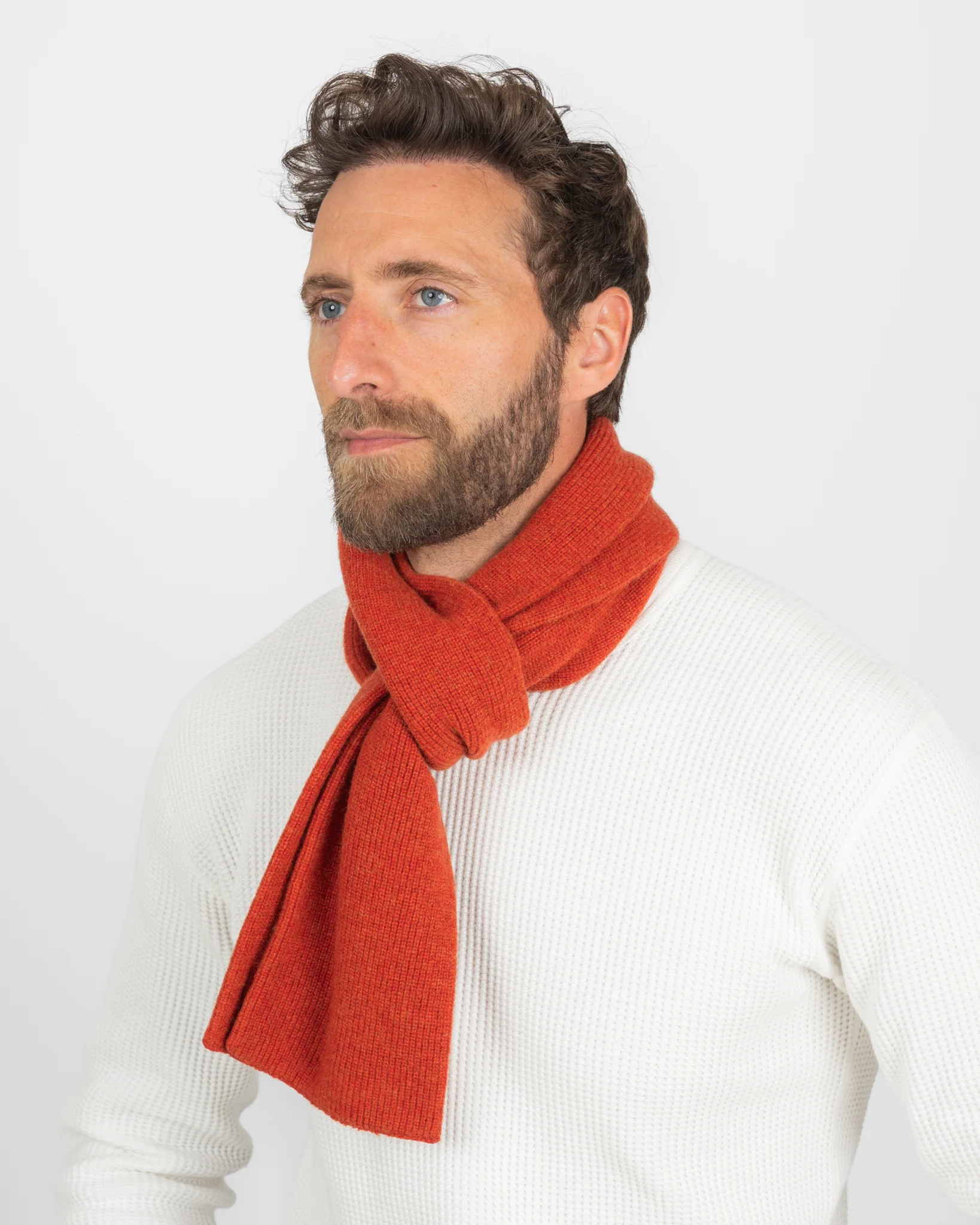 ROTOTO - Merino Lambswool Scarf - Brick
