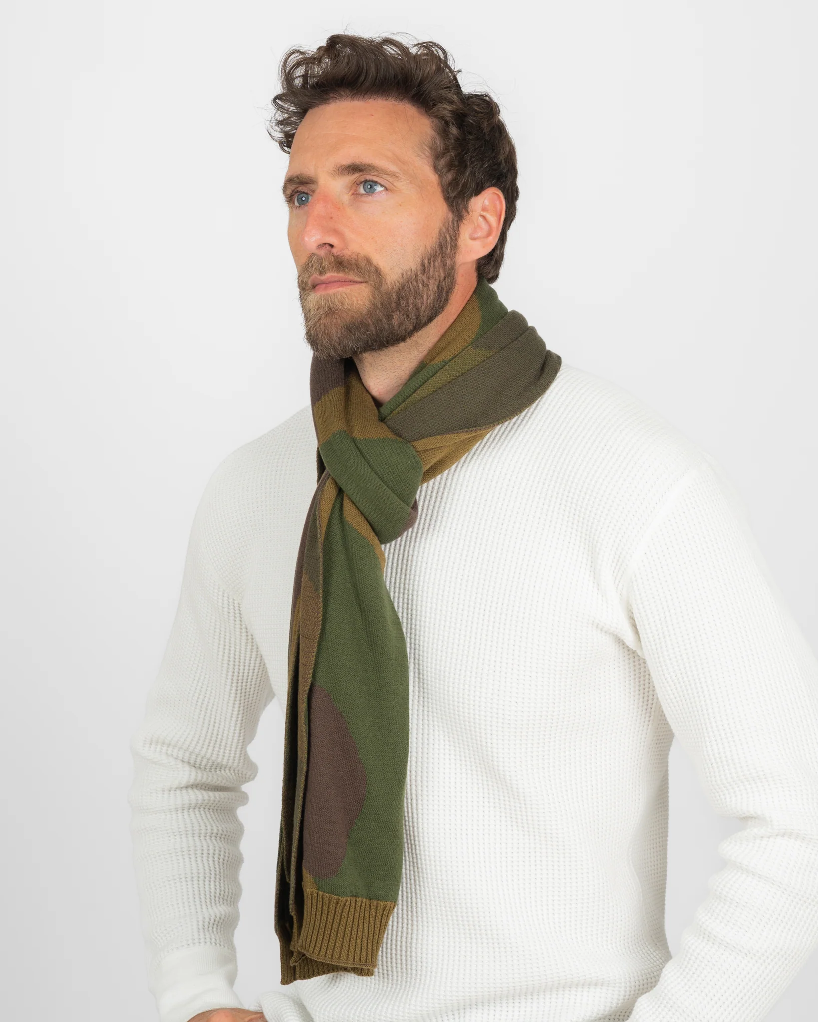 ROTOTO - Duck Camo Scarf - Olive