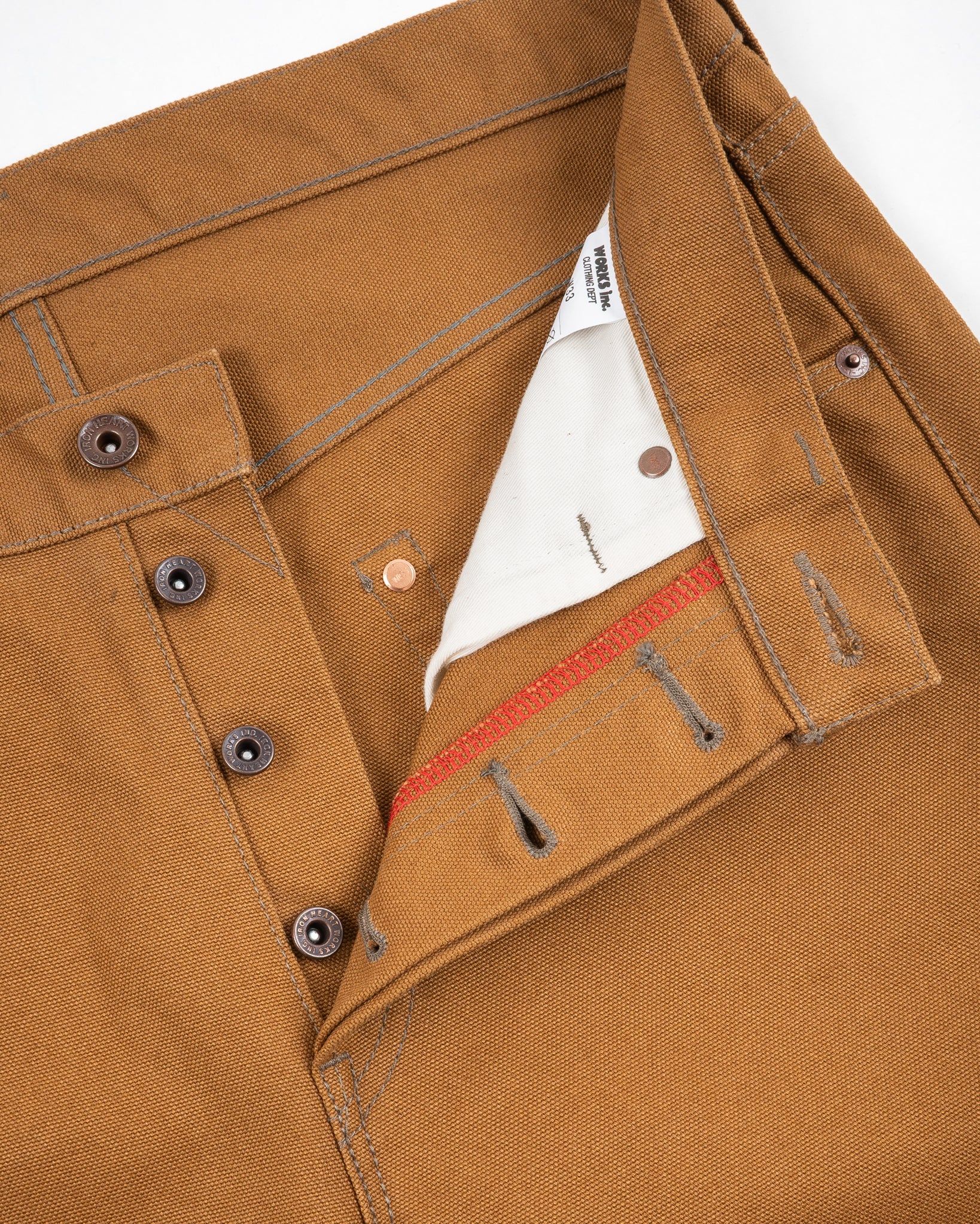 17oz Duck Slim Cut Jeans - Brown