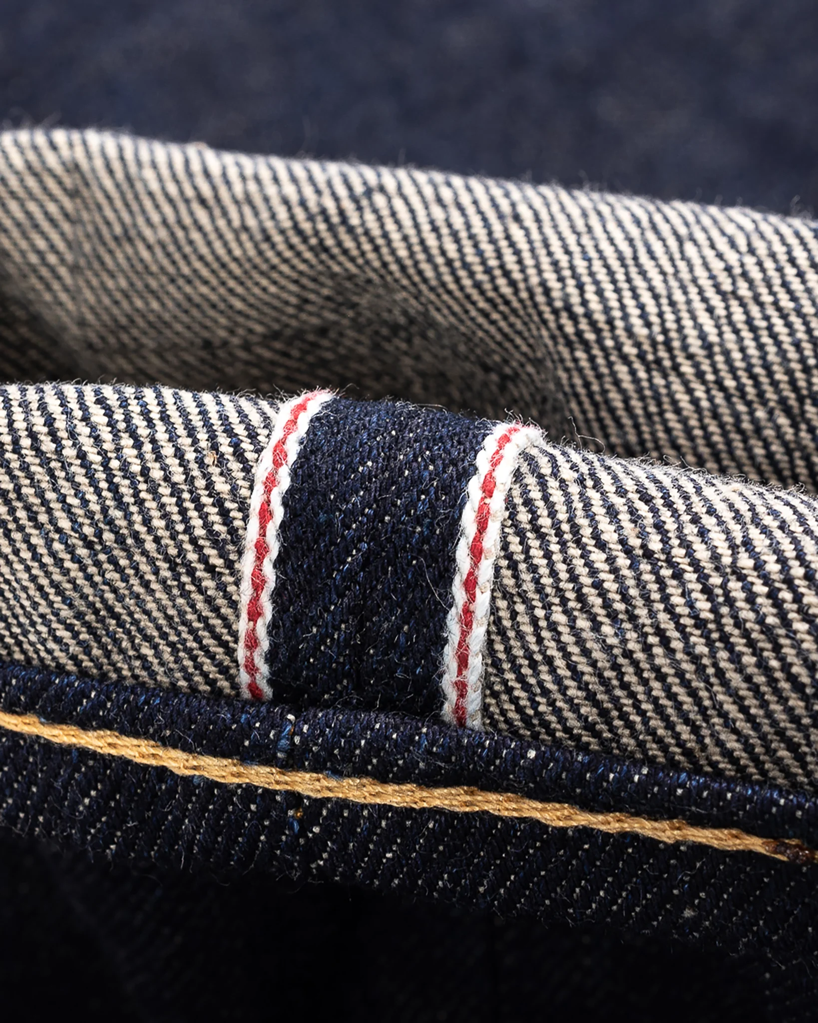 17oz Selvedge Denim Slim Cut Jeans - Natural Indigo