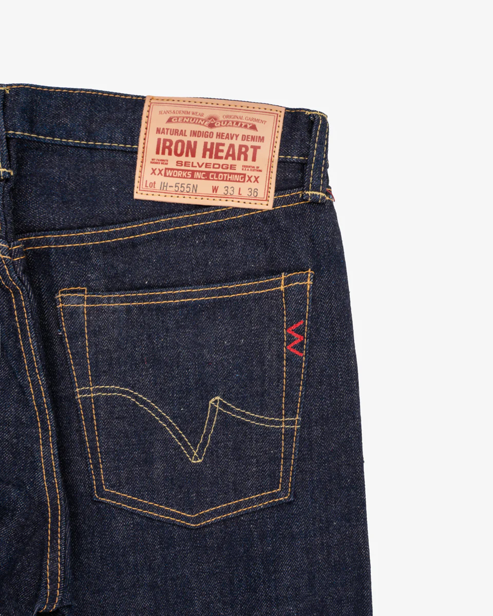 17oz Selvedge Denim Slim Cut Jeans - Natural Indigo