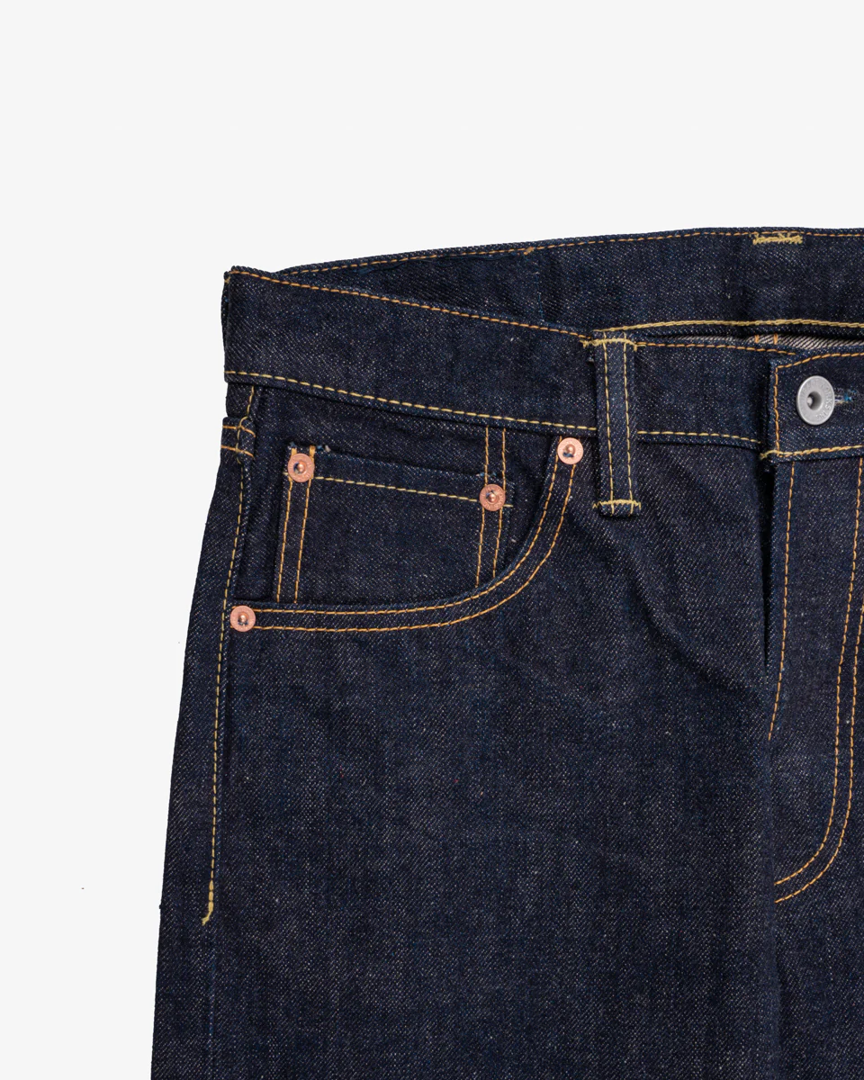 17oz Selvedge Denim Slim Cut Jeans - Natural Indigo