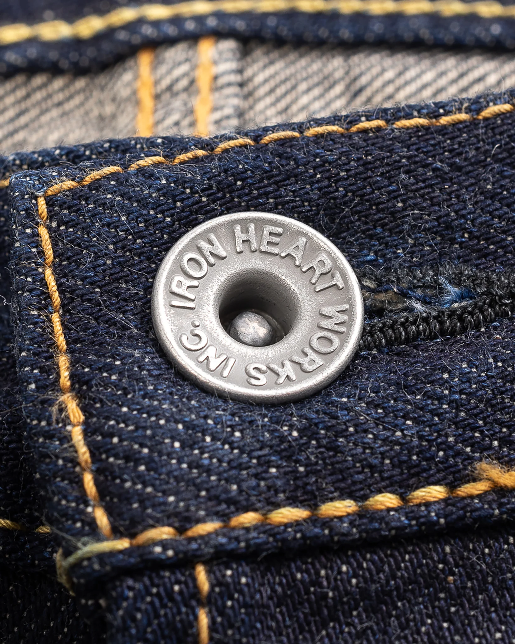 17oz Selvedge Denim Slim Cut Jeans - Natural Indigo