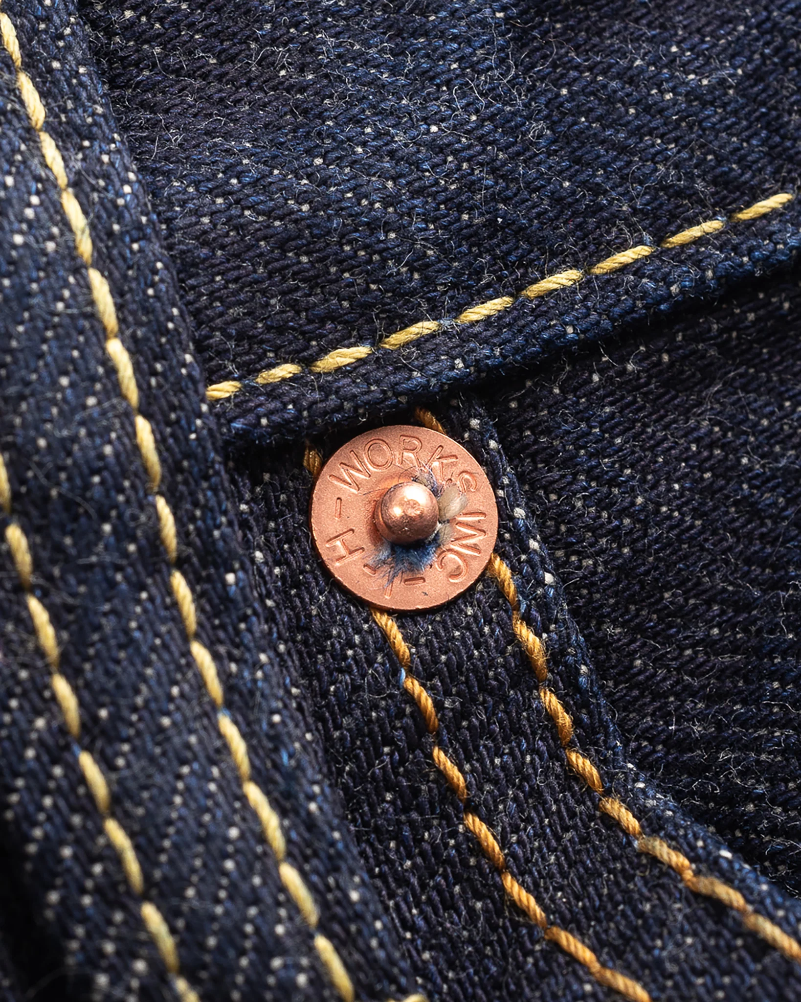 17oz Selvedge Denim Slim Cut Jeans - Natural Indigo