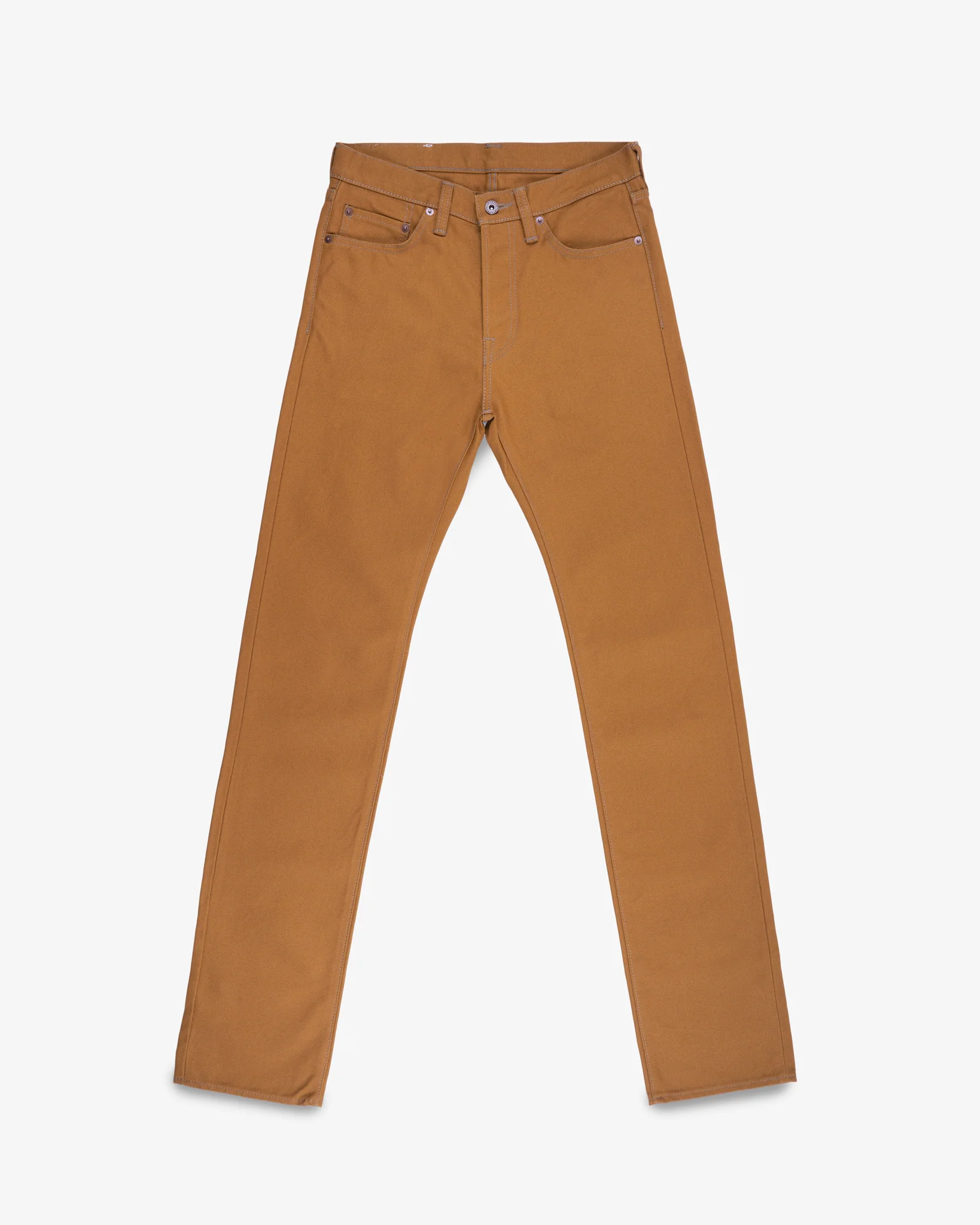 2030-17oz-duck-slim-straight-cut-jeans-brown-1.webp 17oz Duck Slim Straight Cut Jeans - Brown