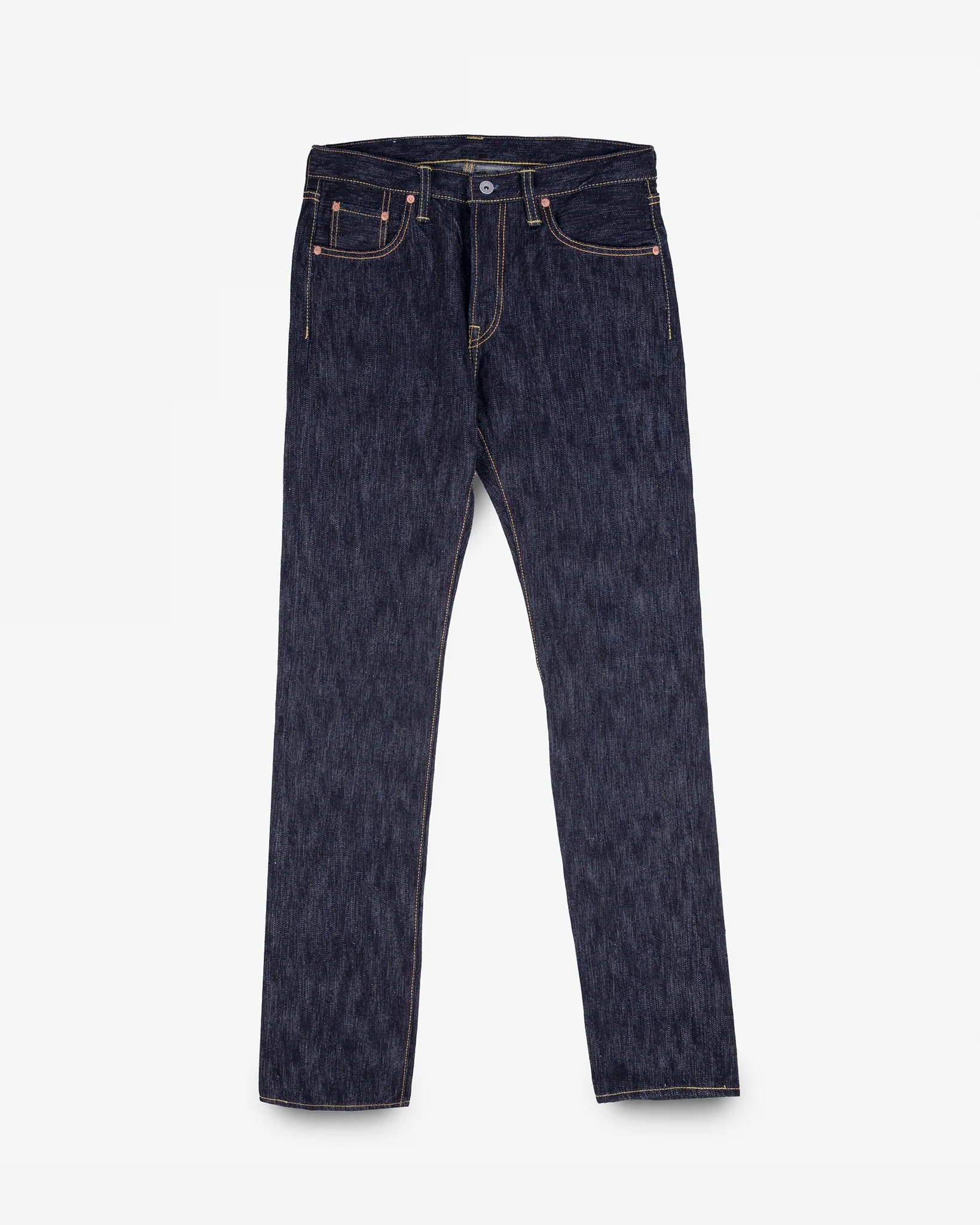 2044-16oz-slubby-selvedge-denim-slim-straight-cut-jeans-indigo-1.webp 16oz Slubby Selvedge Denim Slim Straight Cut Jeans - Indigo