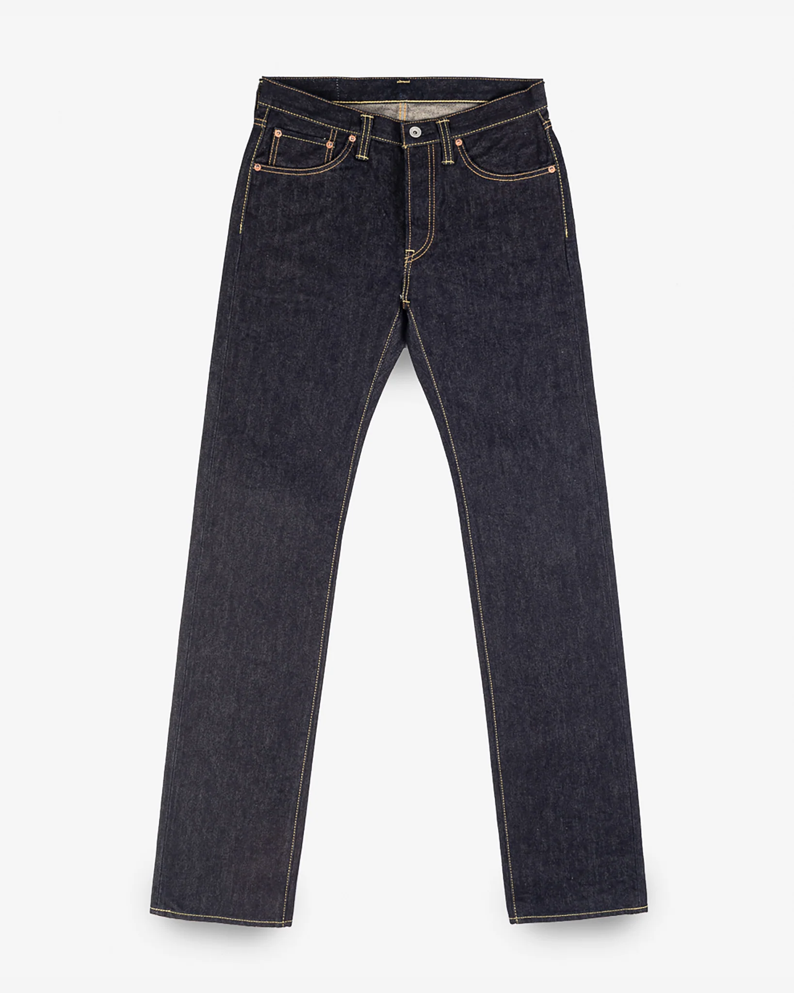 2072-14oz-selvedge-denim-slim-straight-cut-jeans-indigo-1.webp 14oz Selvedge Denim Slim Straight Cut Jeans - Indigo