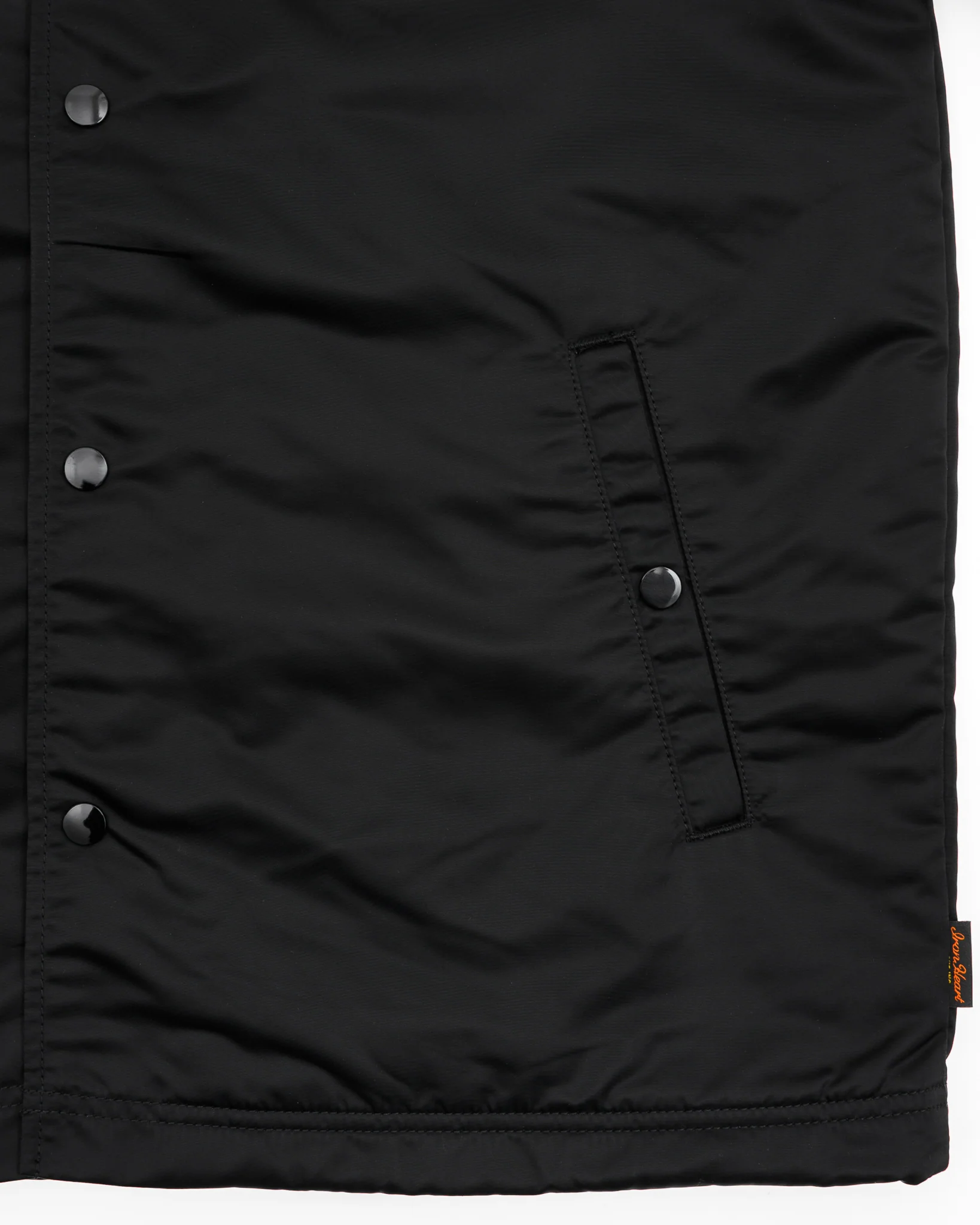 4.8oz Nylon Coach Jacket - Black - No Patch