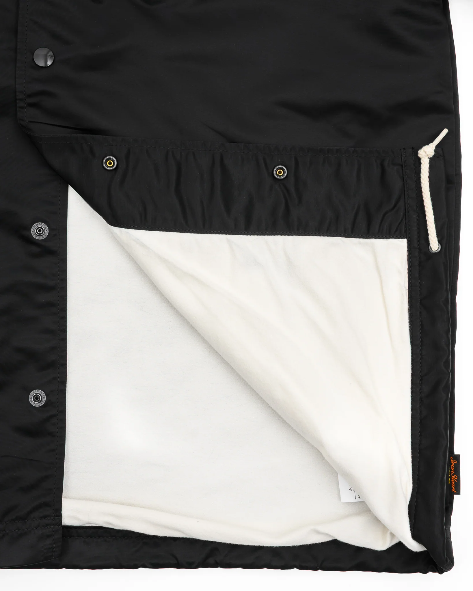 4.8oz Nylon Coach Jacket - Black - No Patch