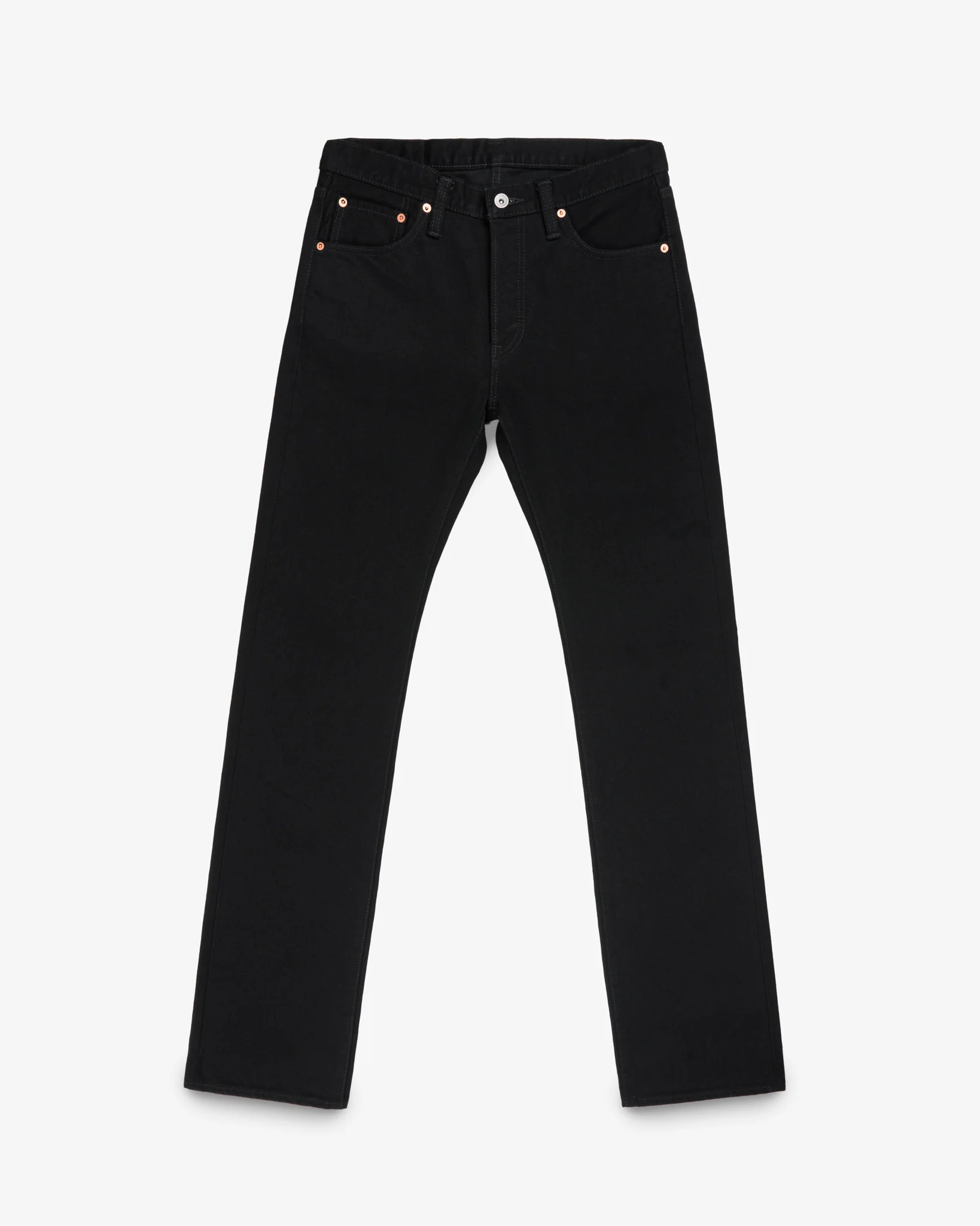 2139-14oz-selvedge-denim-slim-straight-cut-jeans-black-black-1.webp 14oz Selvedge Denim Slim Straight Cut Jeans - Black/Black