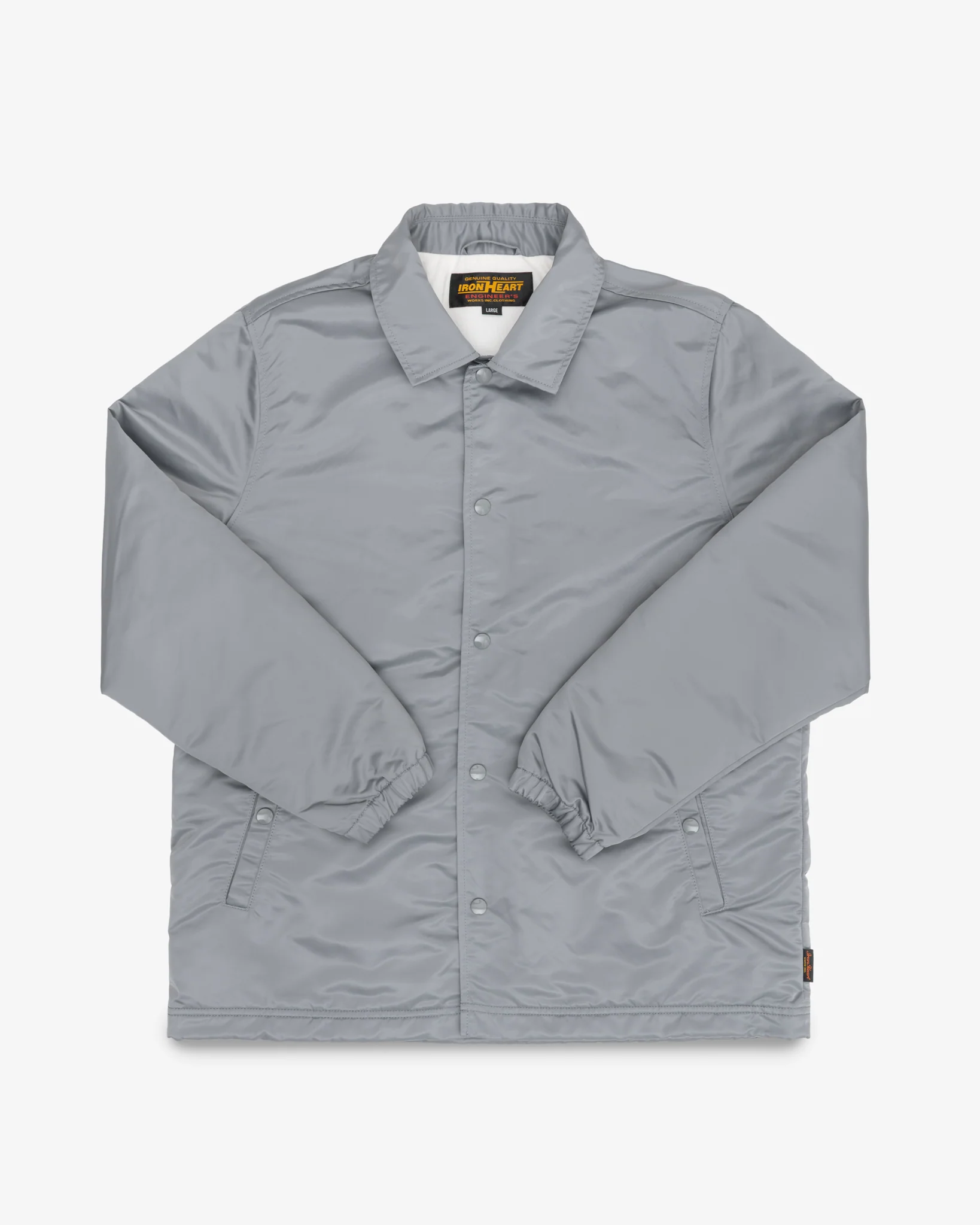 4.8oz Nylon Coach Jacket - Grey - No Patch