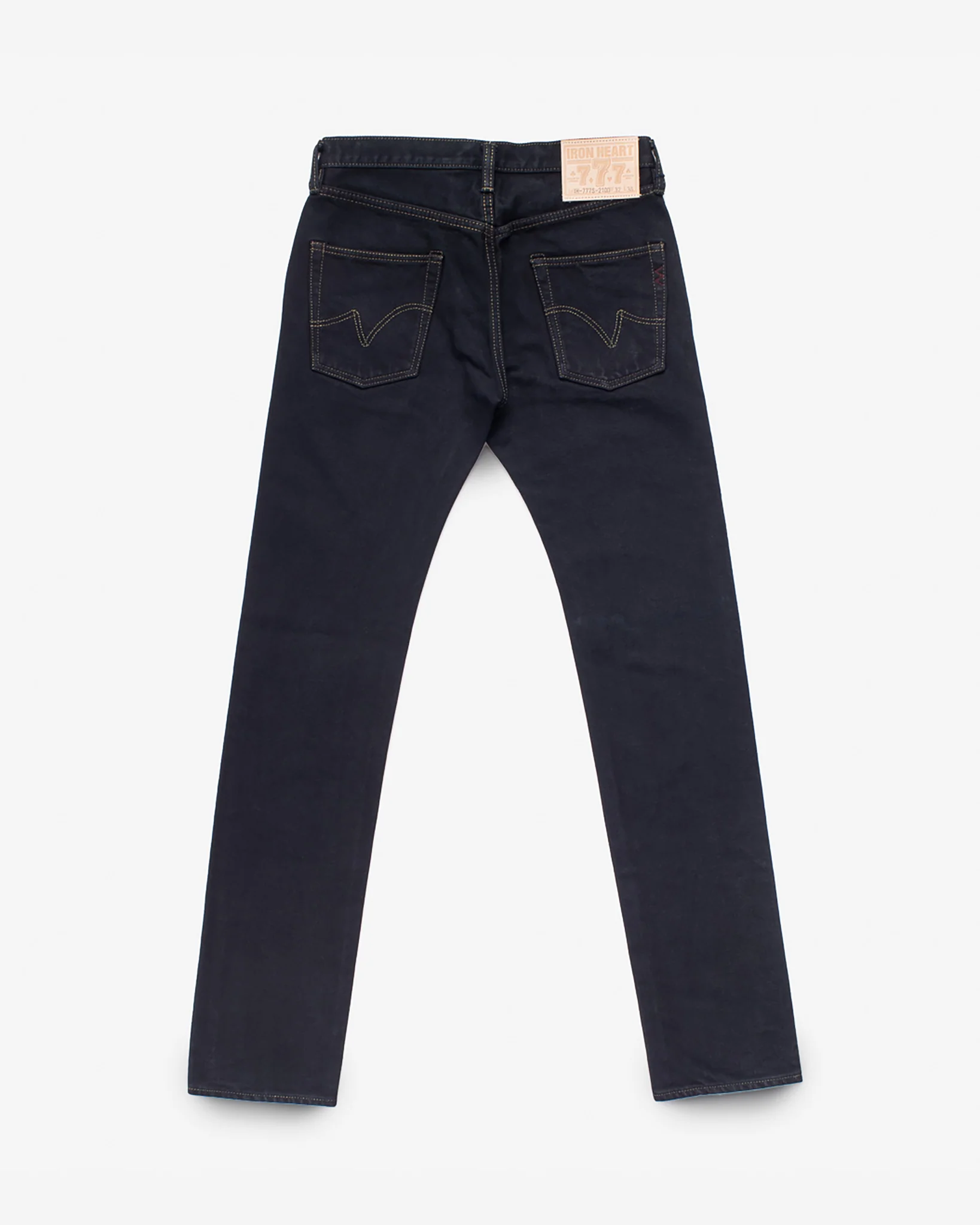 2251-21oz-selvedge-denim-slim-tapered-cut-jeans-indigo-overdyed-black-5.webp 21oz Selvedge Denim Slim Tapered Cut Jeans - Indigo Overdyed Black