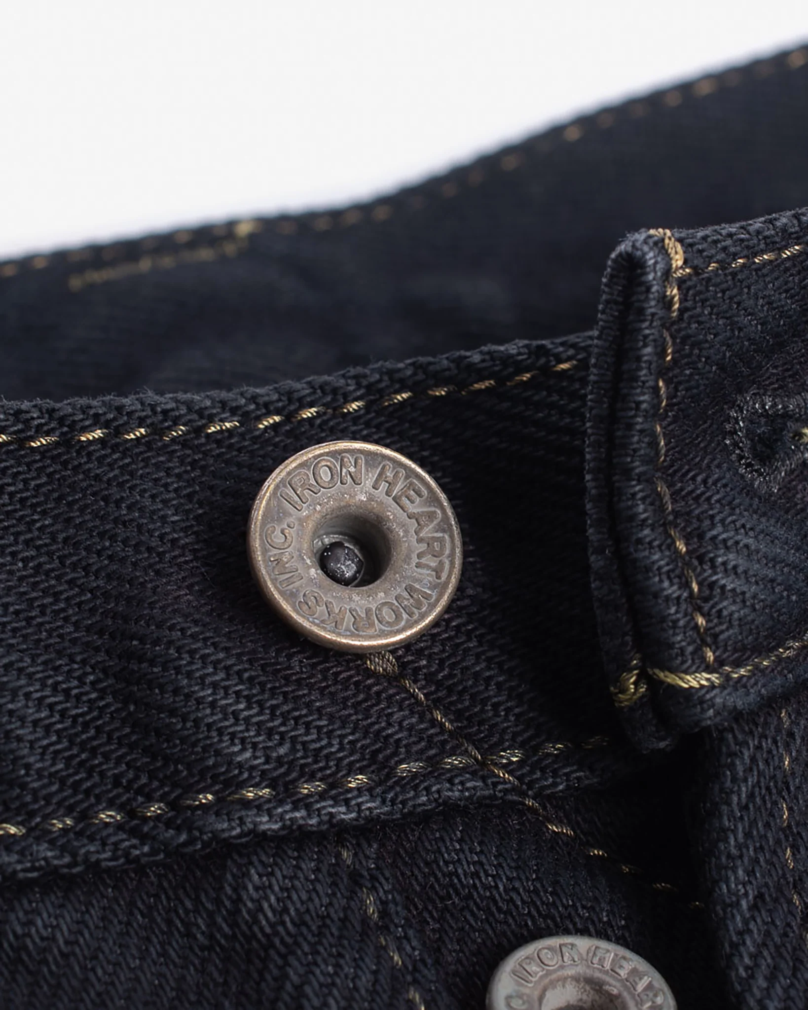 2251-21oz-selvedge-denim-slim-tapered-cut-jeans-indigo-overdyed-black-8.webp 21oz Selvedge Denim Slim Tapered Cut Jeans - Indigo Overdyed Black