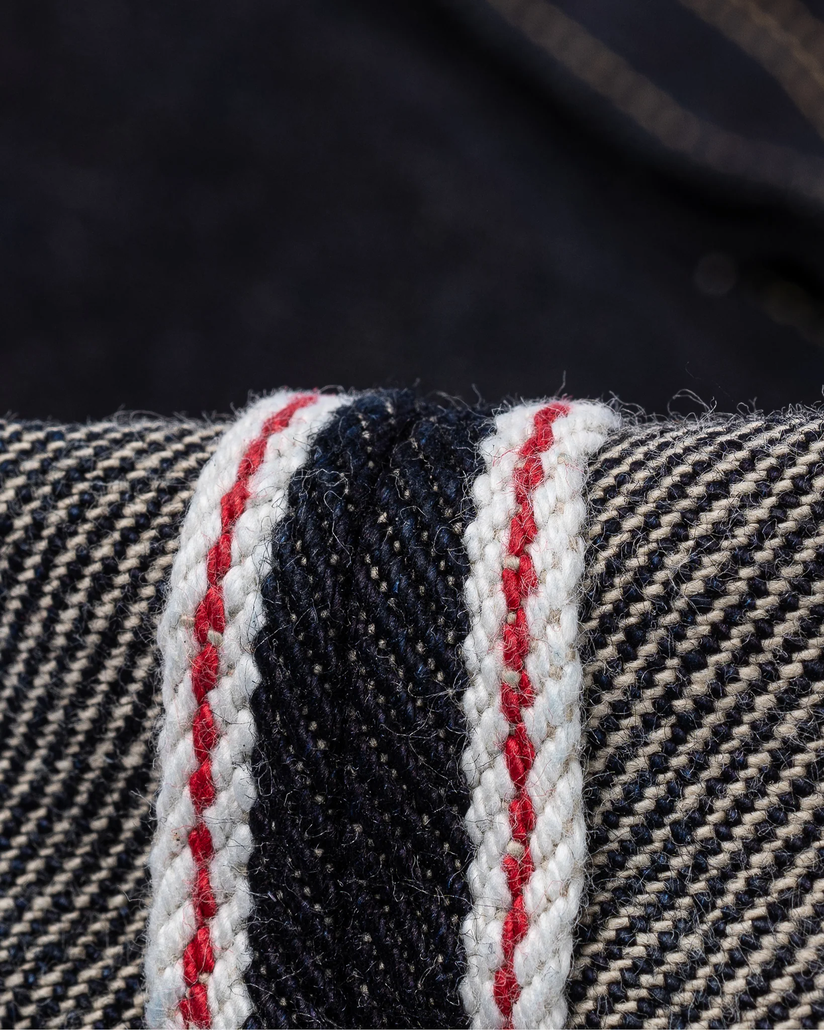 19oz Left Hand Twill Selvedge Denim Slim Tapered Cut Jeans - Indigo