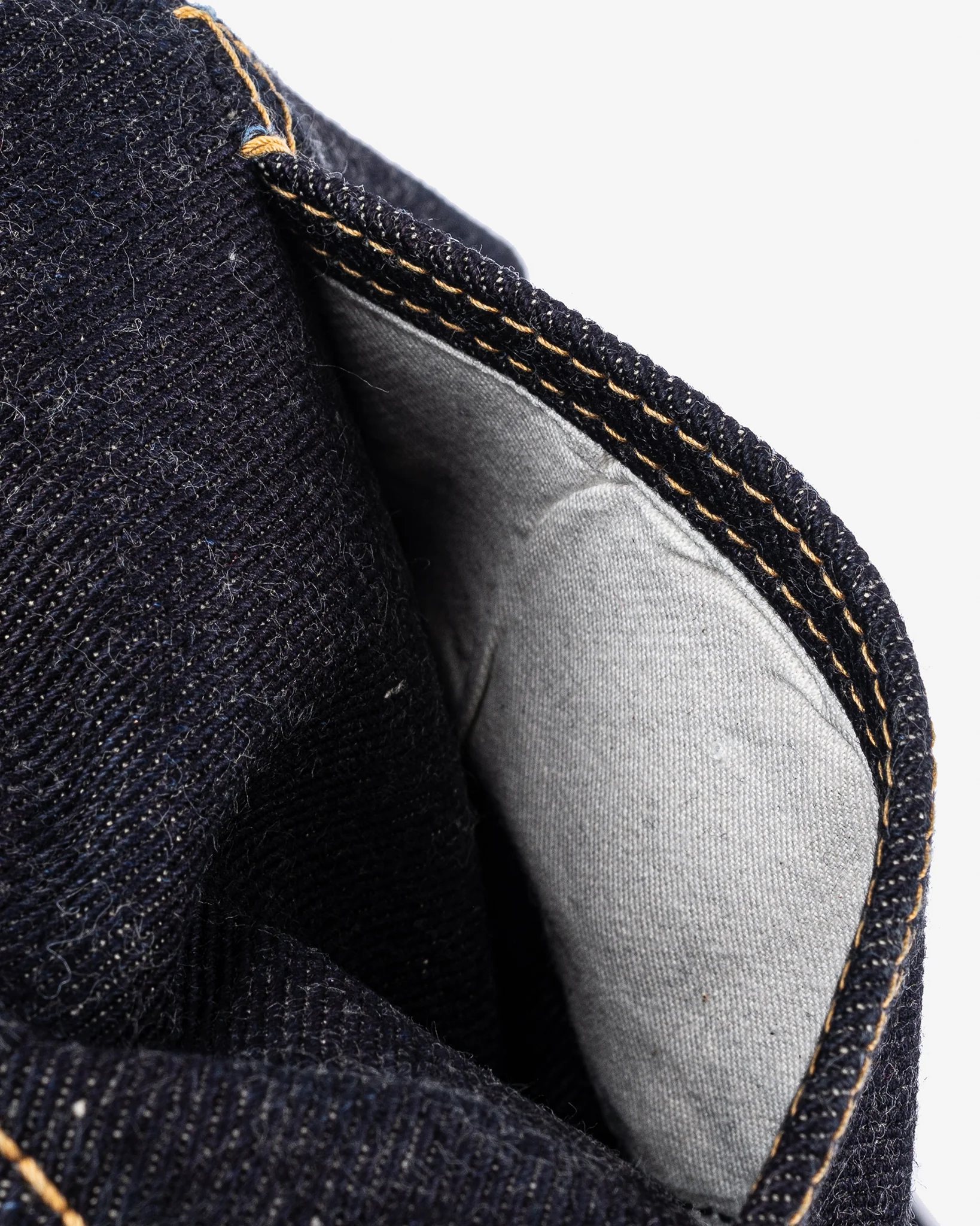 19oz Left Hand Twill Selvedge Denim Slim Tapered Cut Jeans - Indigo