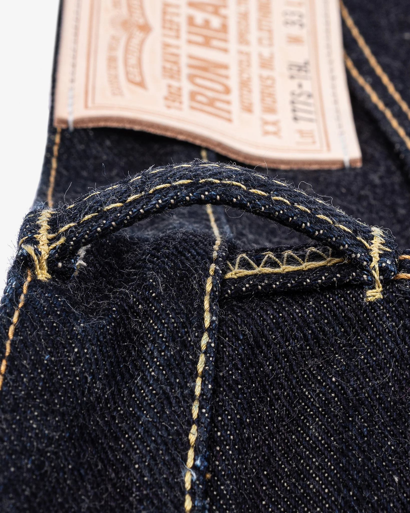 19oz Left Hand Twill Selvedge Denim Slim Tapered Cut Jeans - Indigo