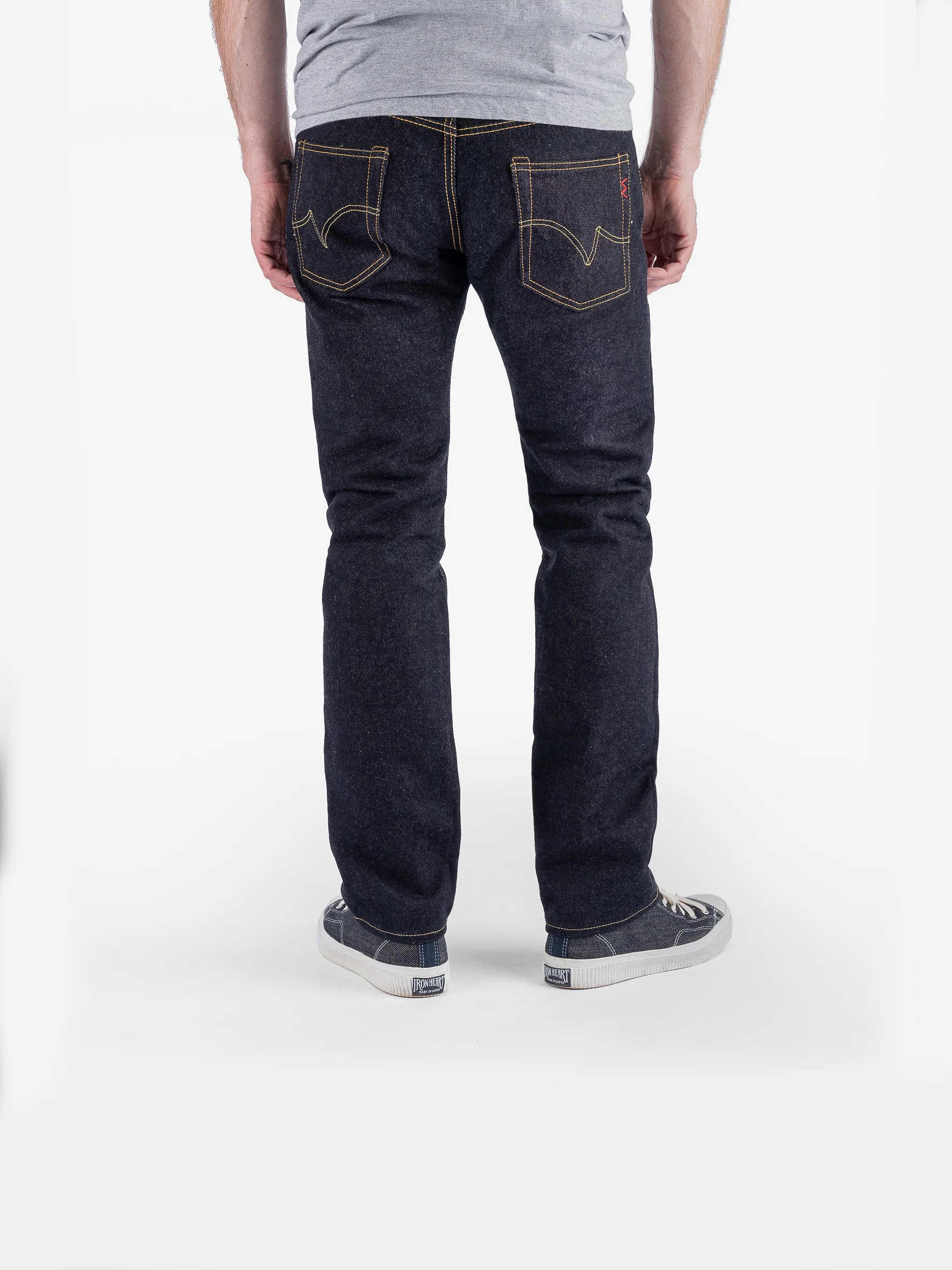 19oz Left Hand Twill Selvedge Denim Slim Tapered Cut Jeans - Indigo