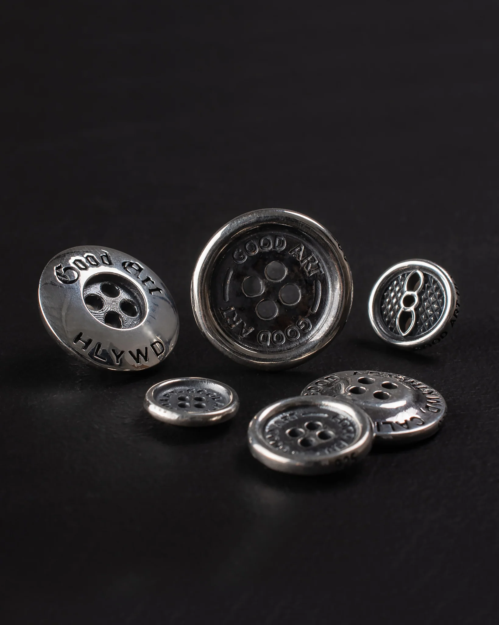 GOOD ART HLYWD Button Upgrade (6 Styles) - Sterling Silver