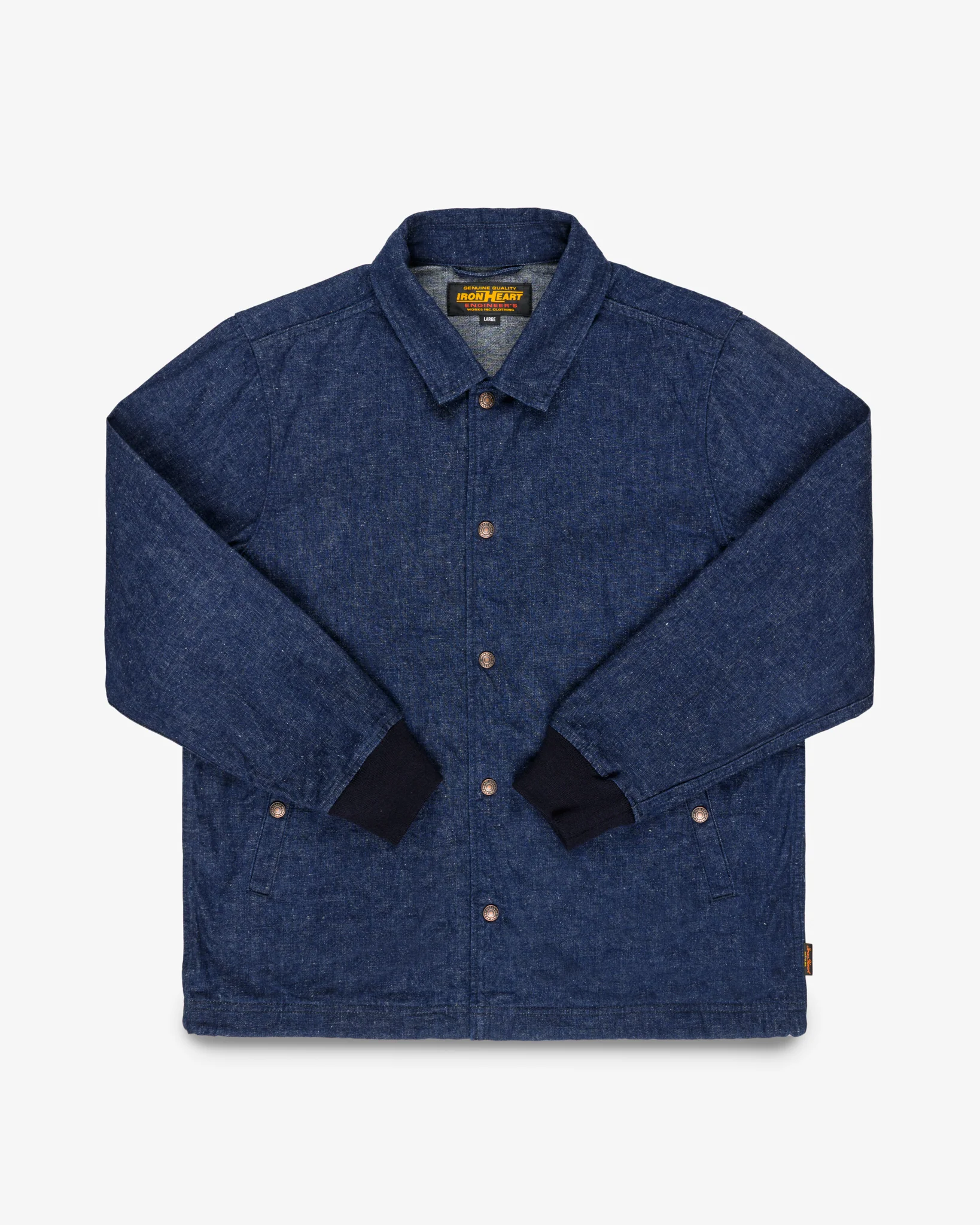 10oz Neppy Selvedge Denim Coach Jacket - Indigo - No Patch