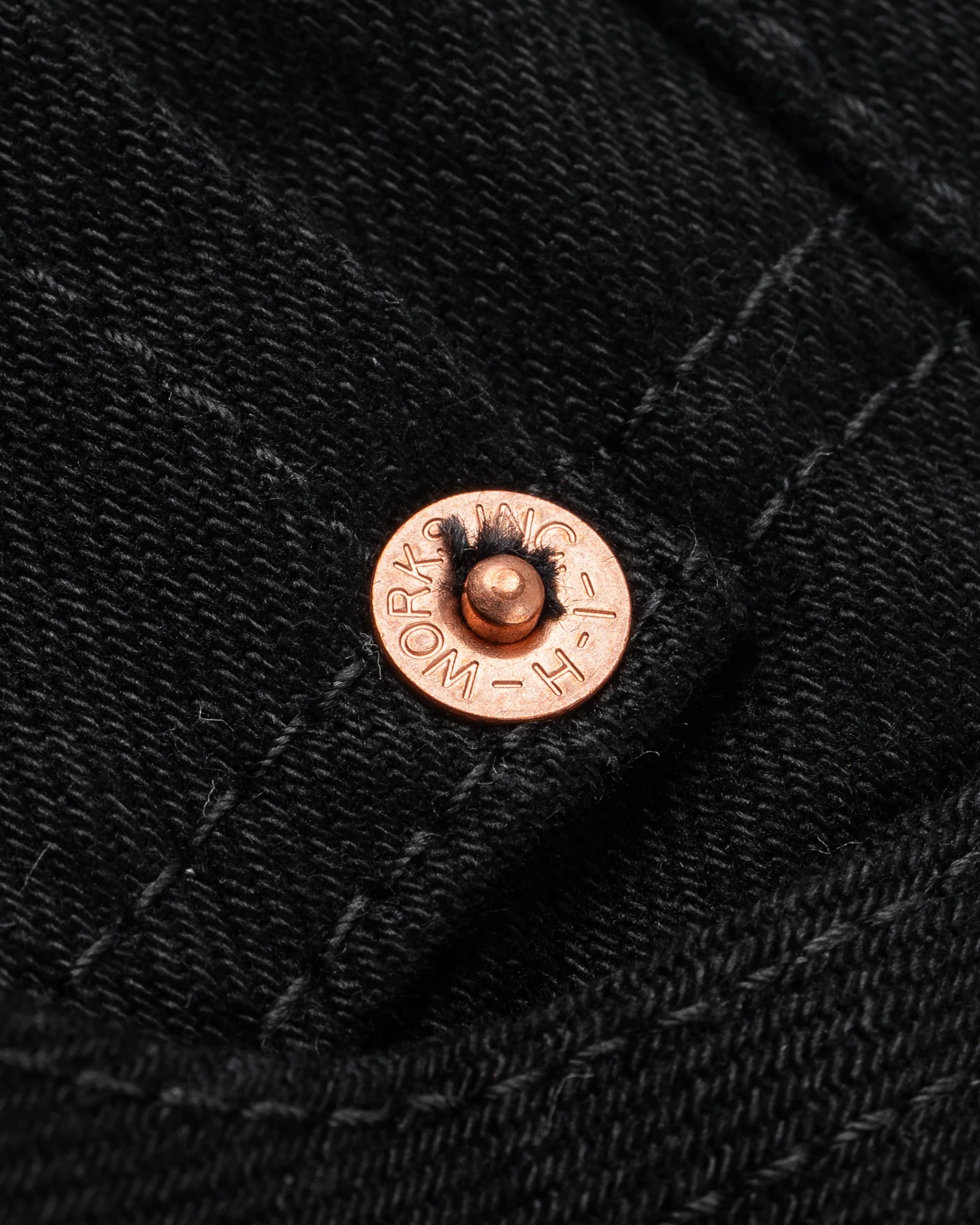 2433-14oz-selvedge-denim-slim-tapered-cut-jeans-black-black-9.webp 14oz Selvedge Denim Slim Tapered Cut Jeans - Black/Black