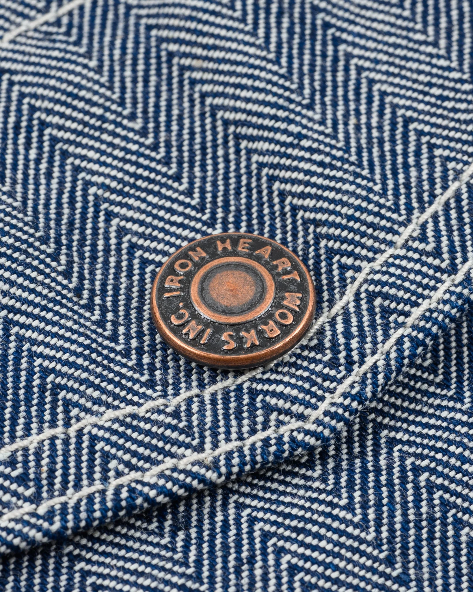 10.5oz Herringbone Work Jacket - Indigo