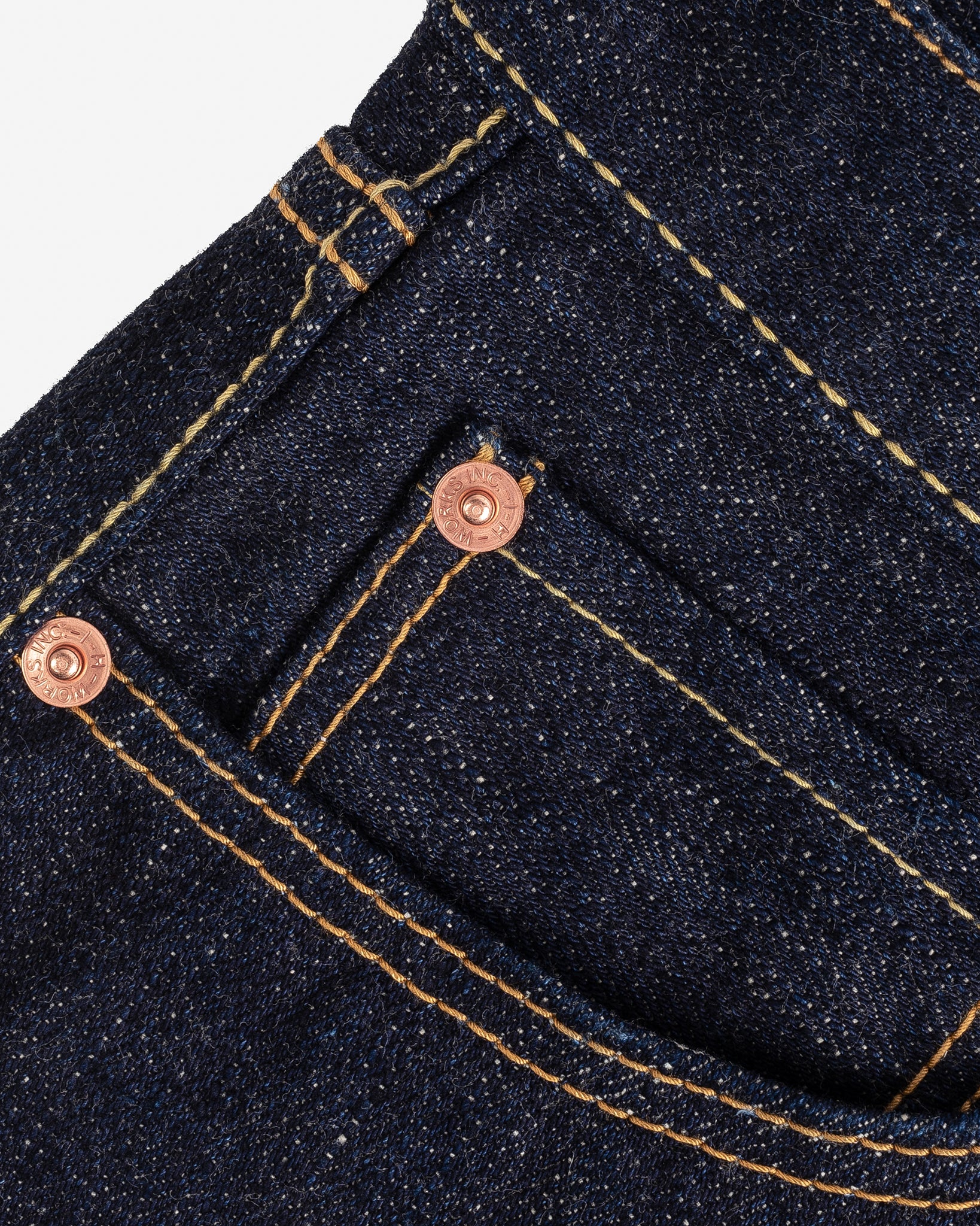 18oz Vintage Selvedge Denim Relaxed Tapered Cut Jeans - Indigo