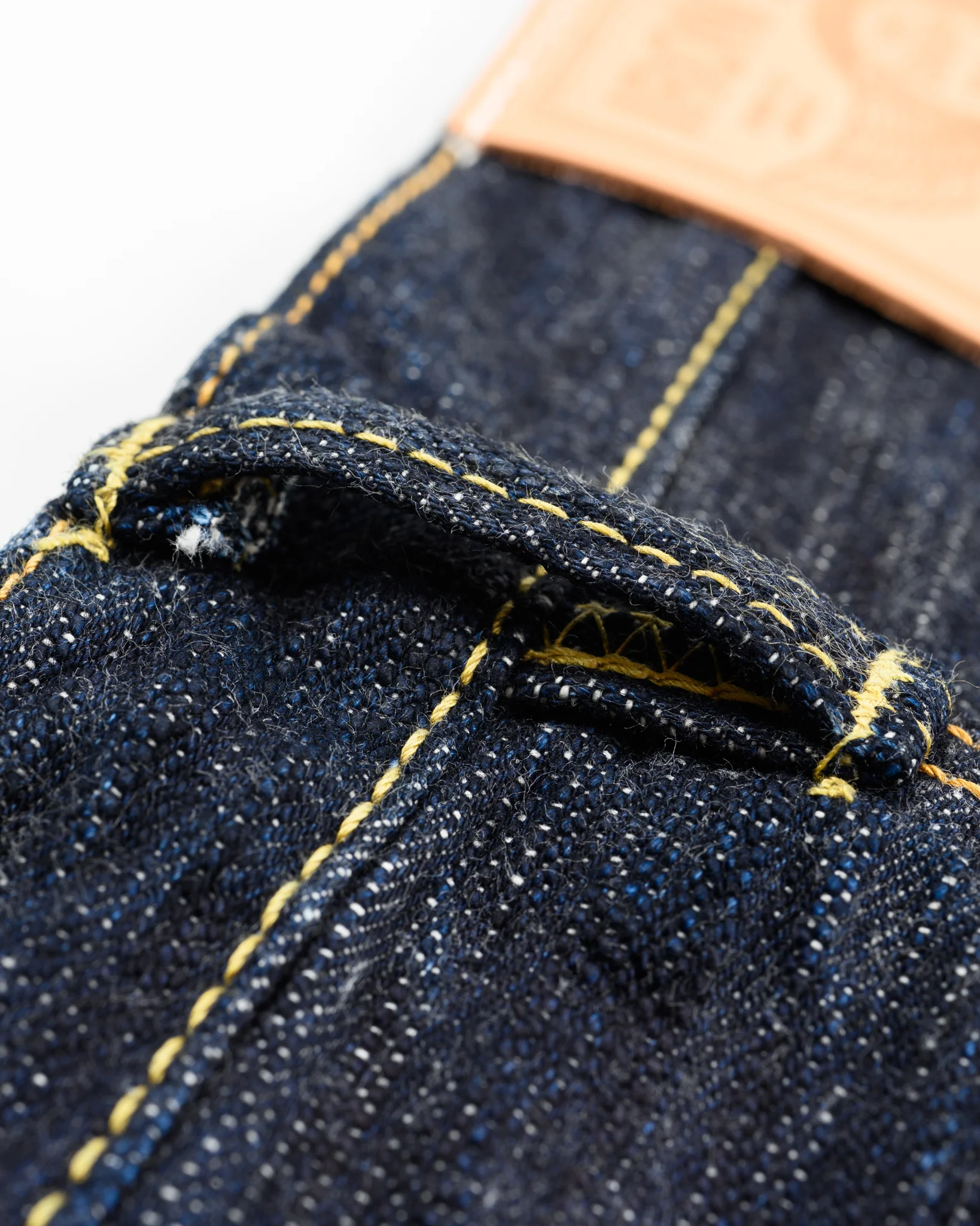 The Shop Vancouver x Iron Heart Collaboration 16oz Slubby Selvedge Denim "1955" Vintage Tapered Cut Jeans - Indigo