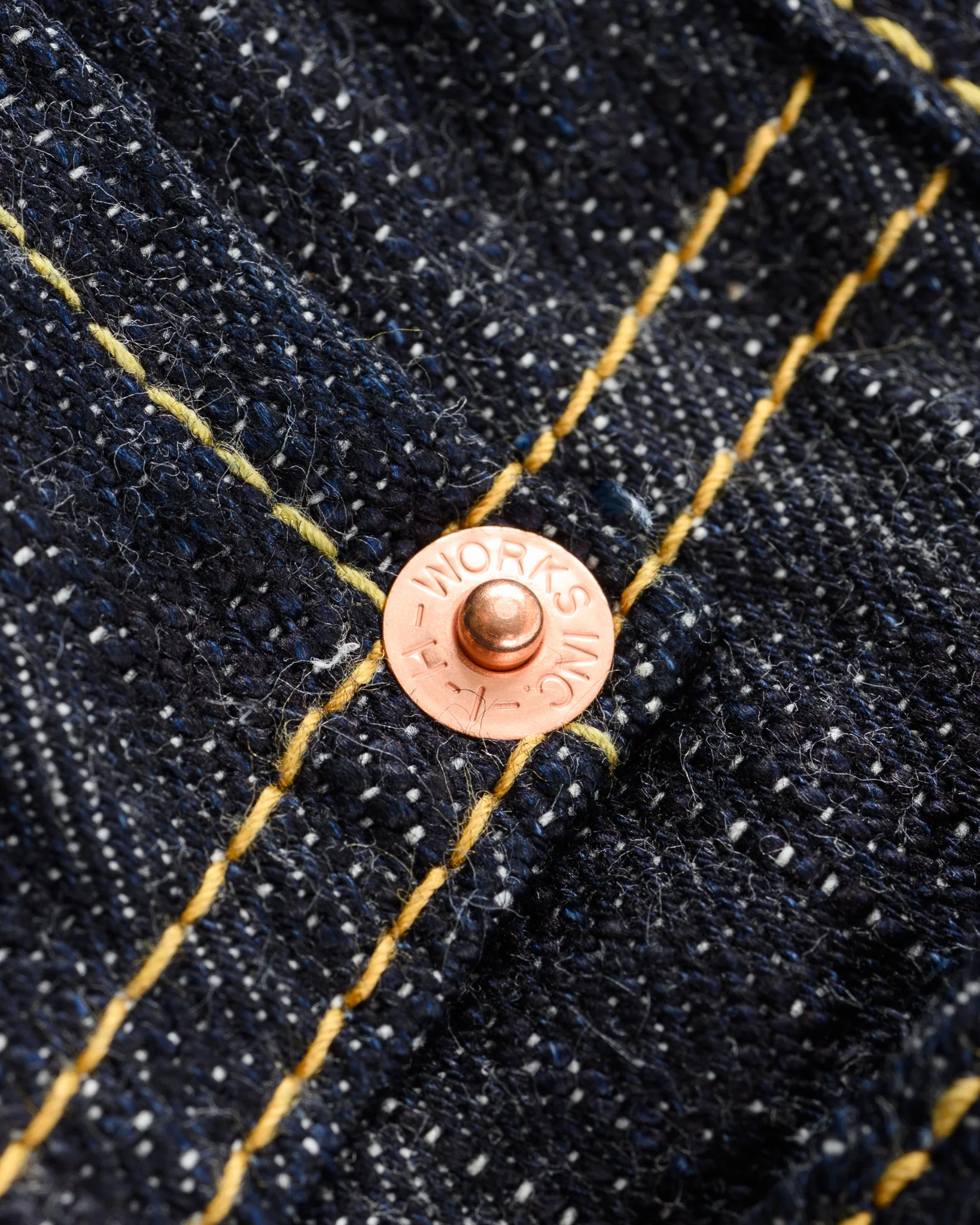 The Shop Vancouver x Iron Heart Collaboration 16oz Slubby Selvedge Denim "1955" Vintage Tapered Cut Jeans - Indigo