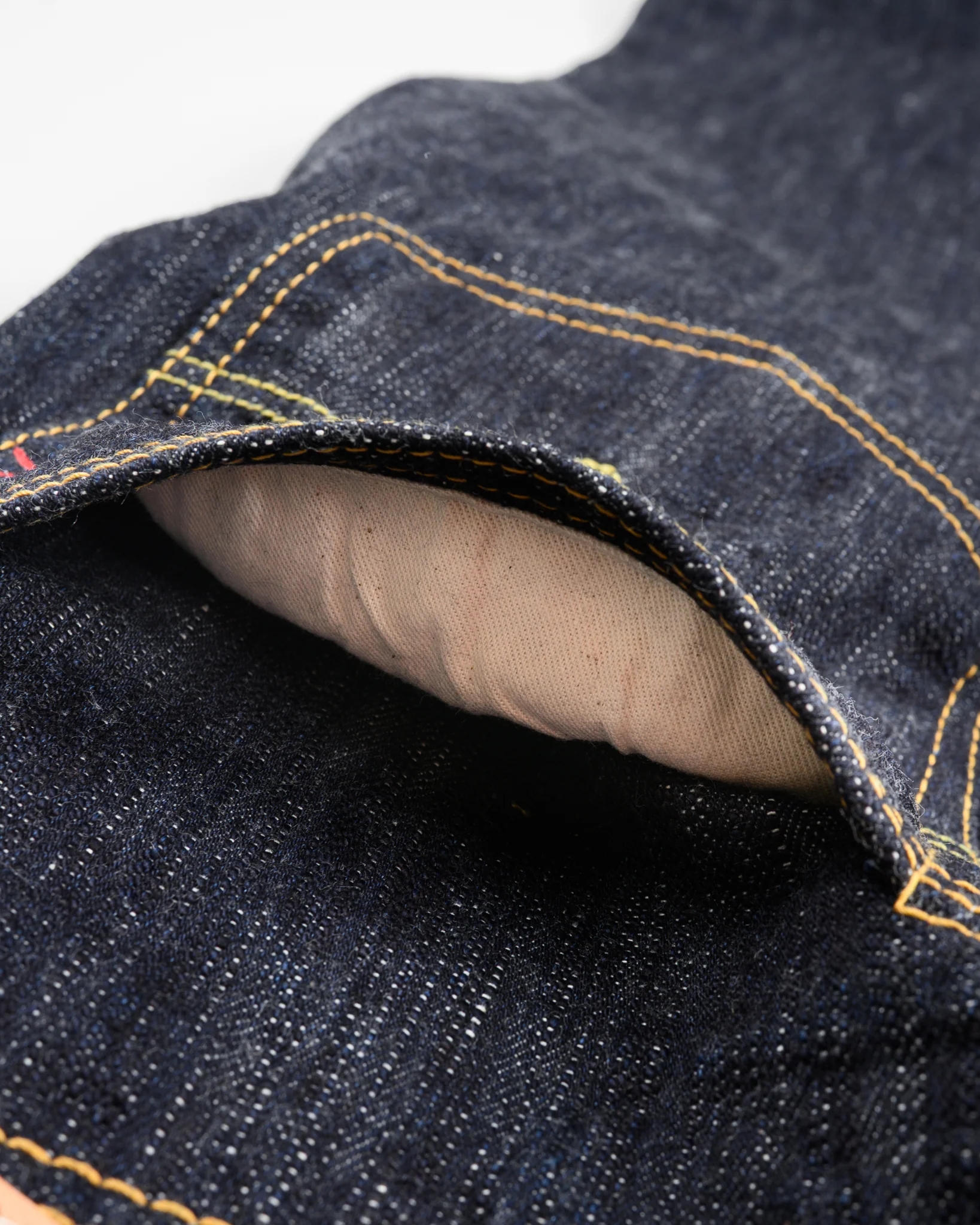 The Shop Vancouver x Iron Heart Collaboration 16oz Slubby Selvedge Denim "1955" Vintage Tapered Cut Jeans - Indigo