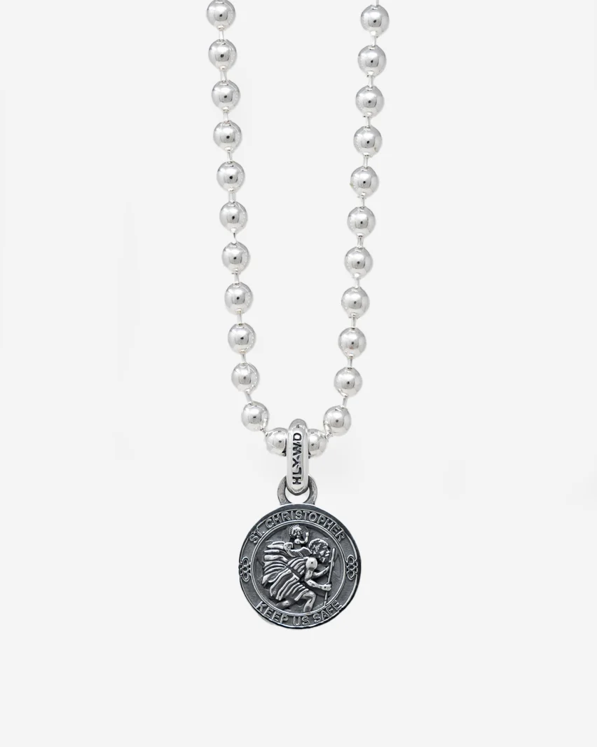 GOOD ART HLYWD Saint Christopher Pendant Size AA - Sterling Silver