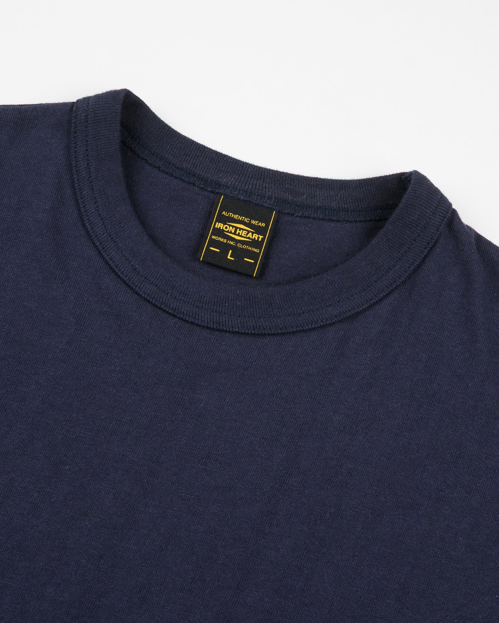 319-6.5oz-loopwheel-crew-neck-t-shirt-navy-6.jpg 6.5oz Loopwheel Crew Neck T-Shirt - Navy