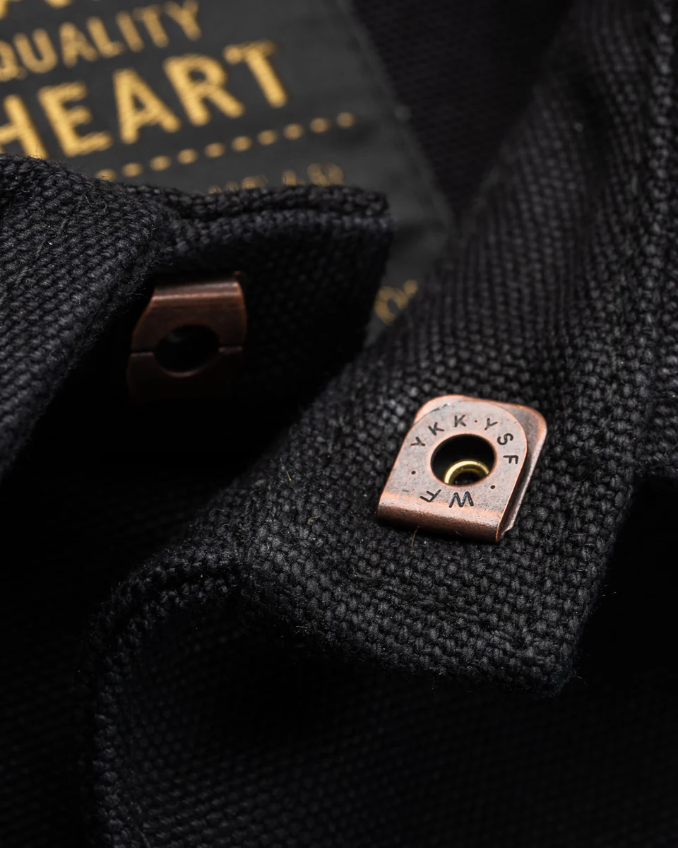 20oz Paraffin Coated Duck Chore Jacket - Black