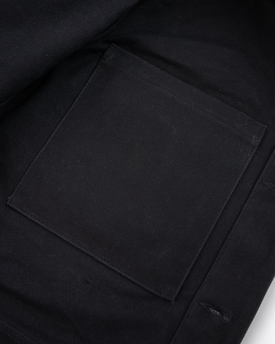 20oz Paraffin Coated Duck Chore Jacket - Black