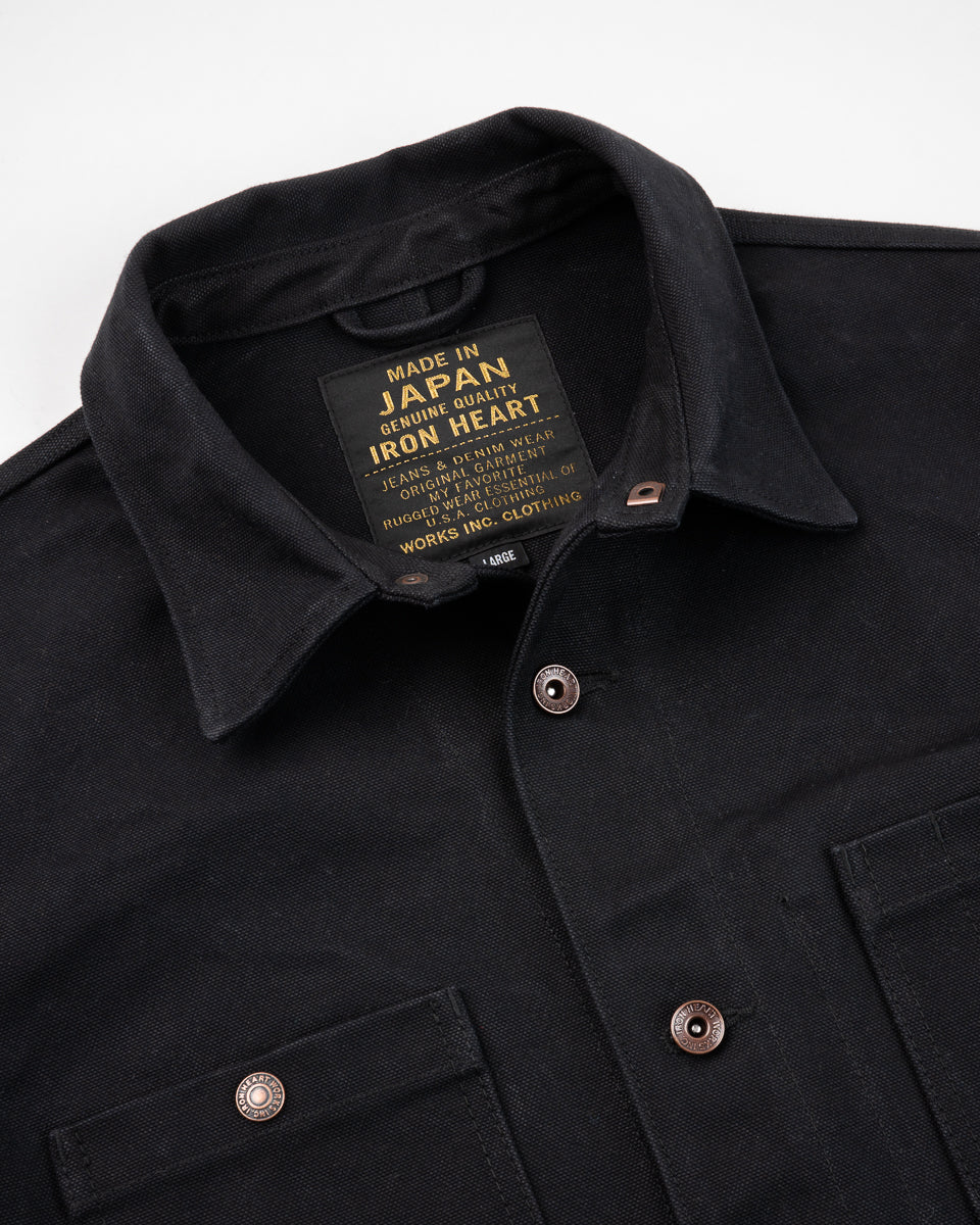 20oz Paraffin Coated Duck Chore Jacket - Black