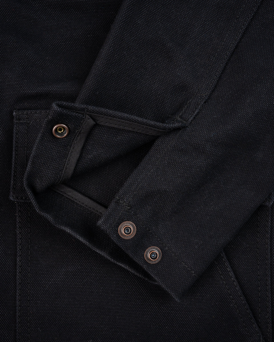 20oz Paraffin Coated Duck Chore Jacket - Black