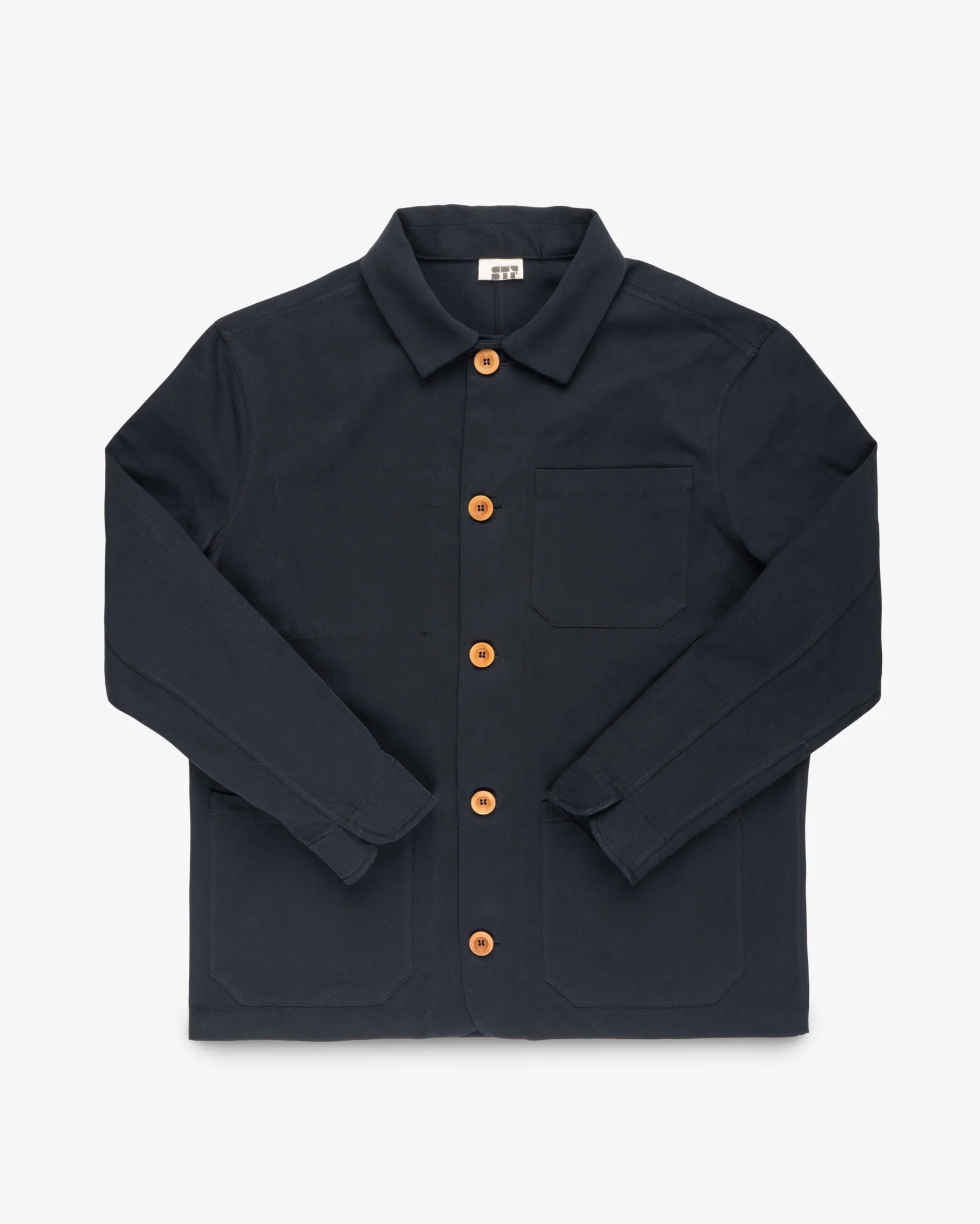 3308-stf-8oz-brushed-twill-chore-jacket-black-1.webp STF 8oz Brushed Twill Chore Jacket - Black