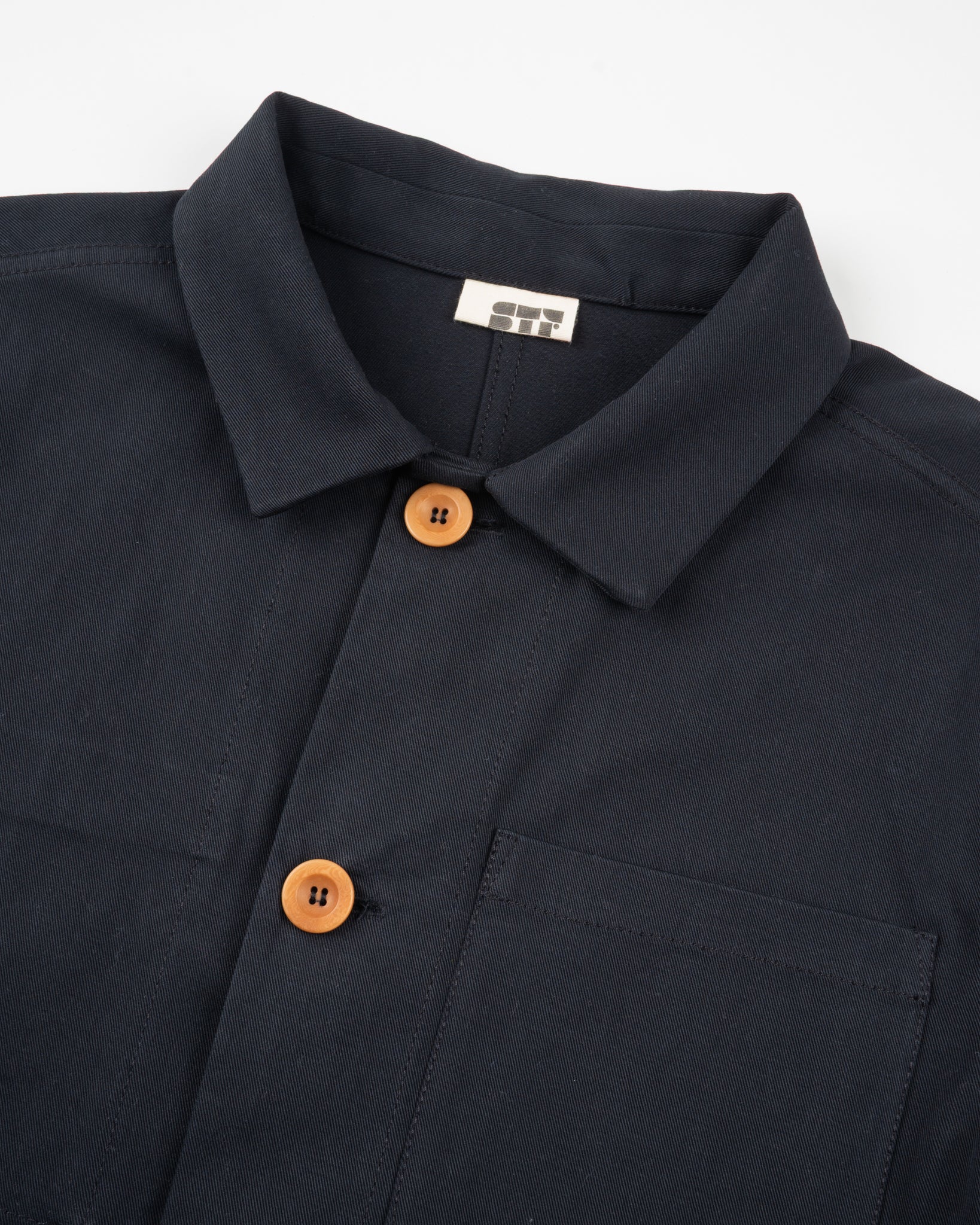 3308-stf-8oz-brushed-twill-chore-jacket-black-7.jpg STF 8oz Brushed Twill Chore Jacket - Black