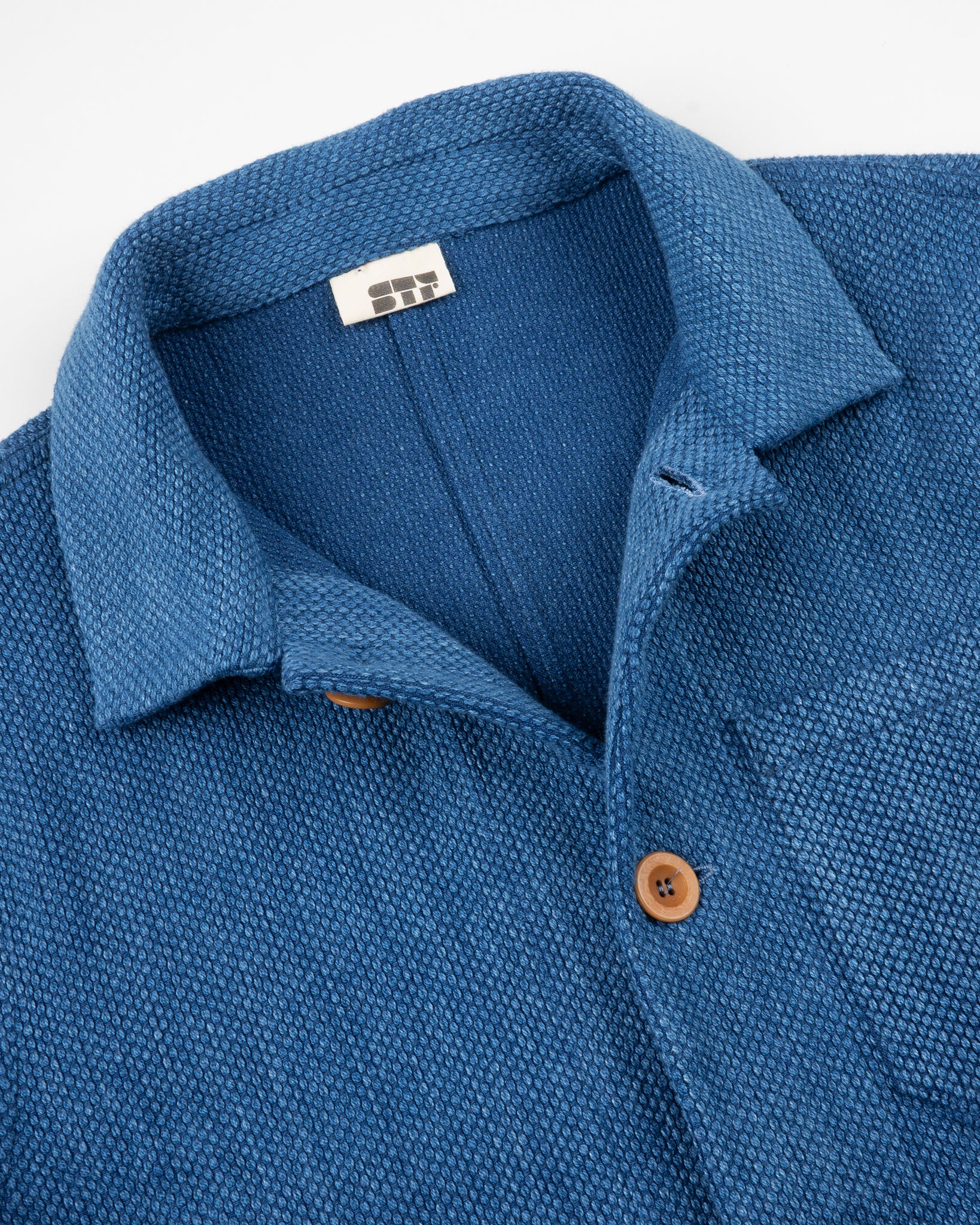 3326-stf-japanese-bleached-sashiko-chore-jacket-indigo-9.jpg STF Japanese Bleached Sashiko Chore Jacket - Indigo