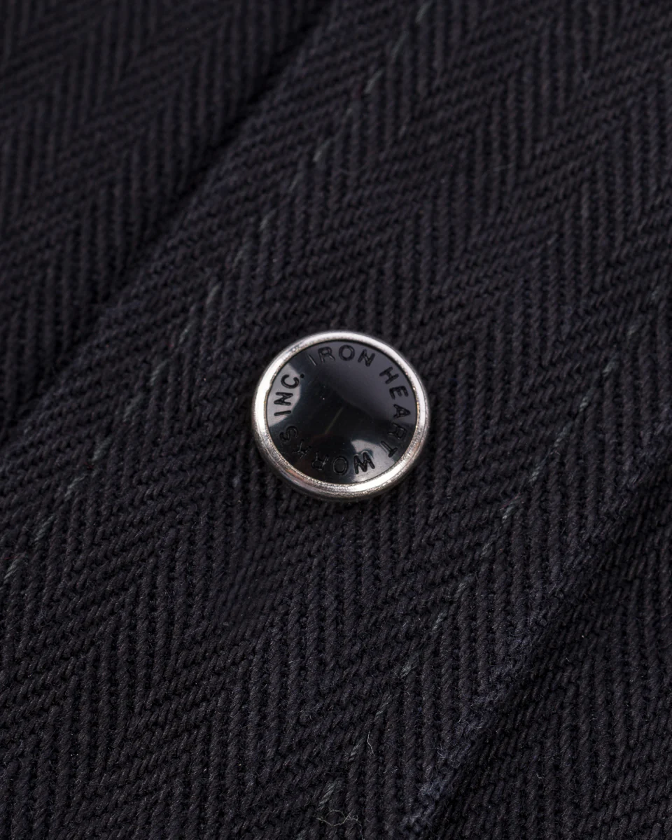 3440-14oz-herringbone-cpo-western-shirt-black-10.webp 14oz Herringbone CPO Western Shirt - Black