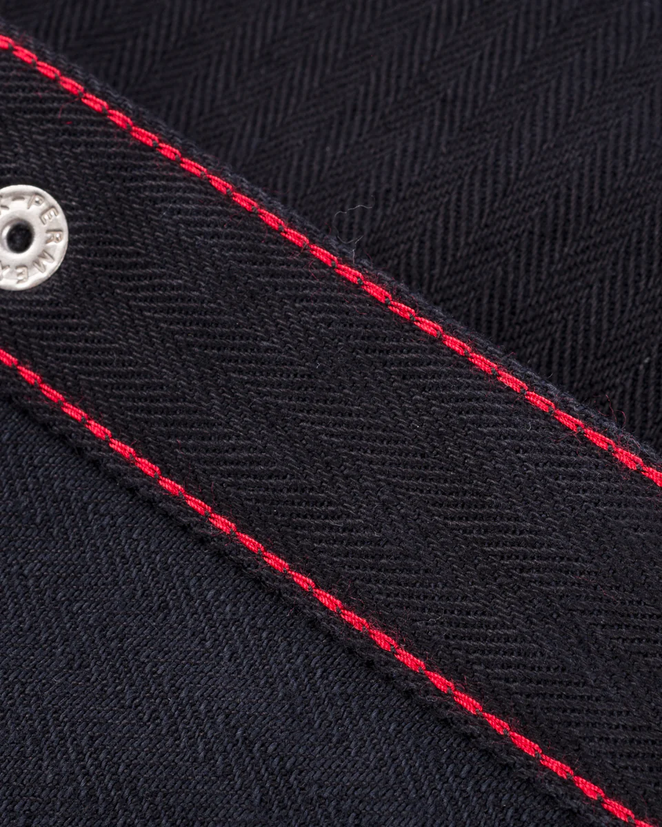3440-14oz-herringbone-cpo-western-shirt-black-11.webp 14oz Herringbone CPO Western Shirt - Black