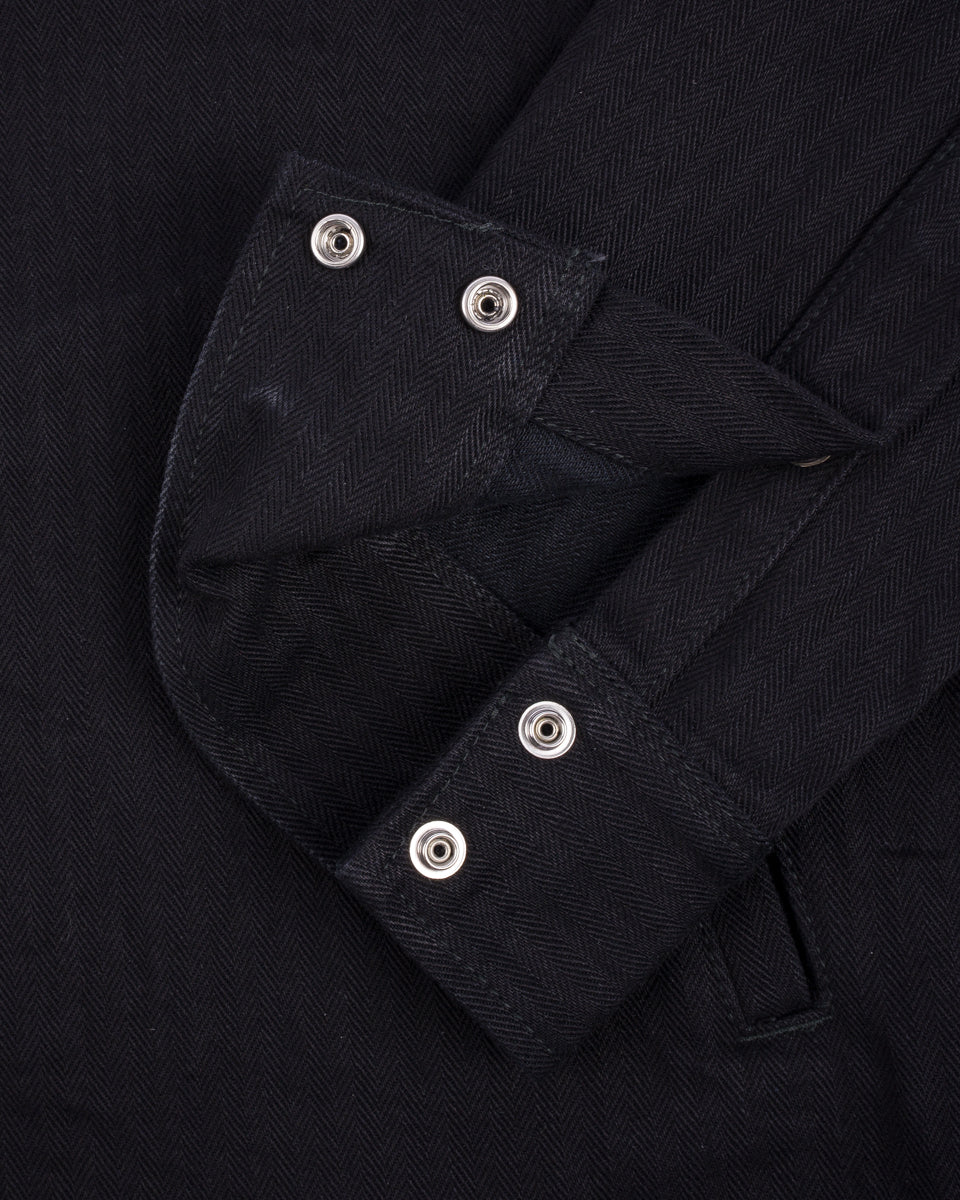 3440-14oz-herringbone-cpo-western-shirt-black-8.jpg 14oz Herringbone CPO Western Shirt - Black