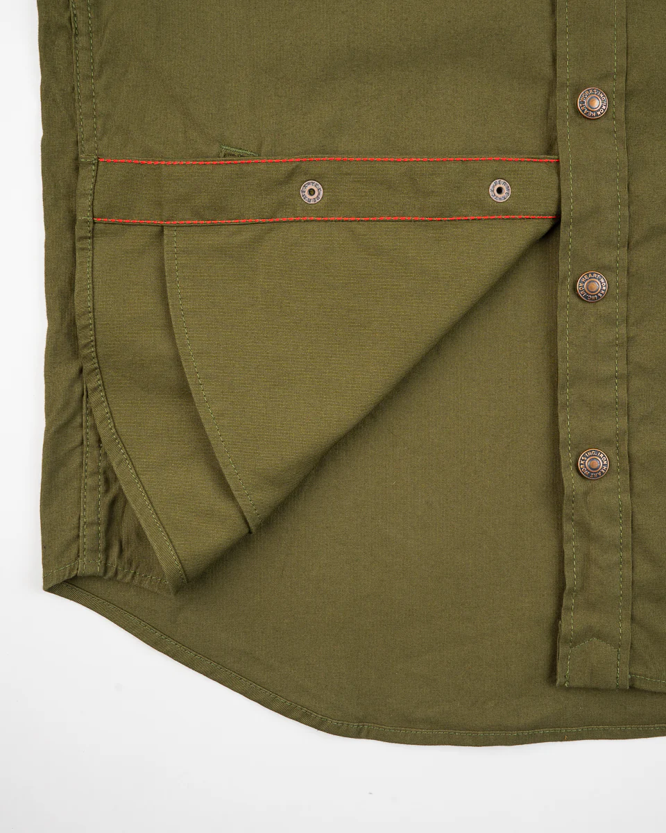 8oz Military Whipcord CPO Shirt - Olive