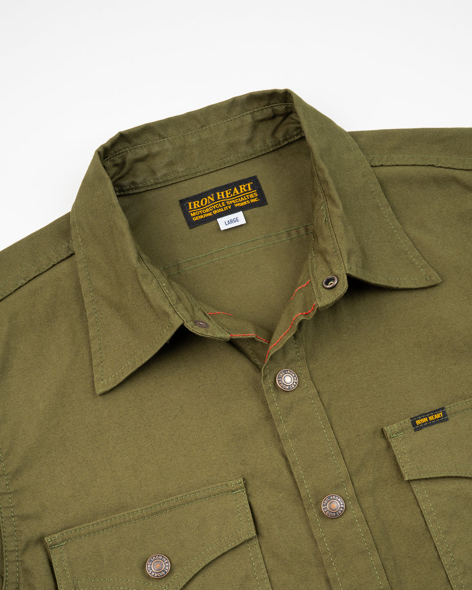 8oz Military Whipcord CPO Shirt - Olive