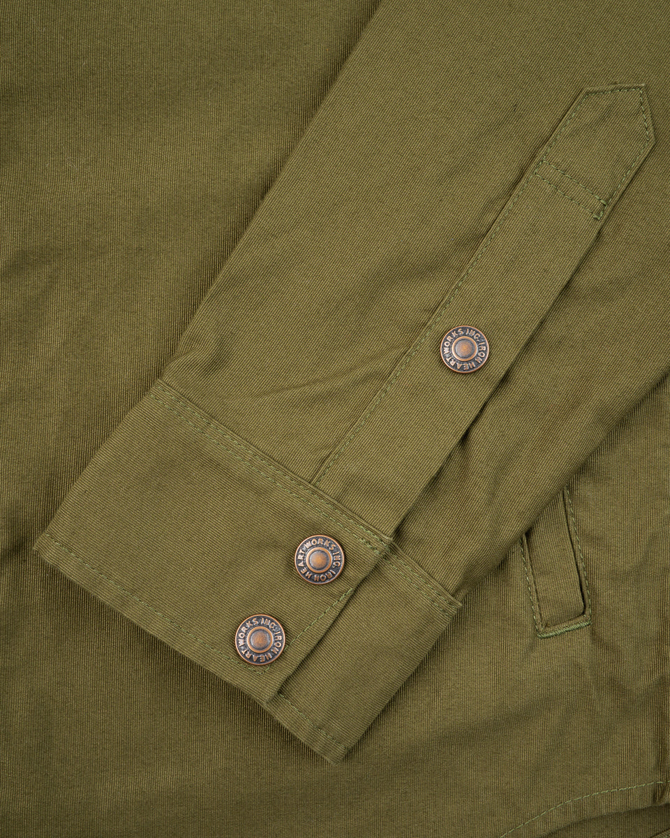 8oz Military Whipcord CPO Shirt - Olive